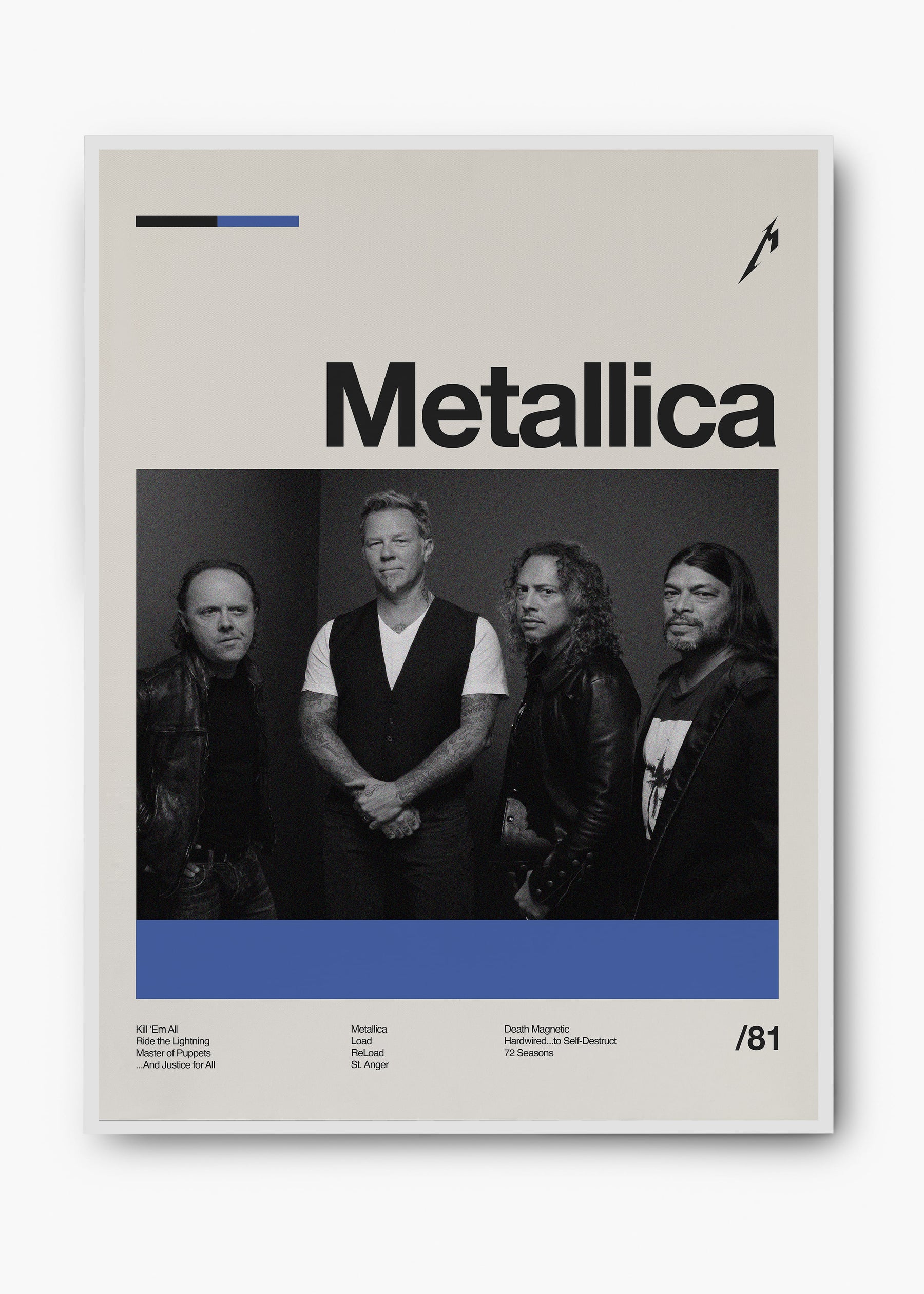 Quadro Metallica Banda