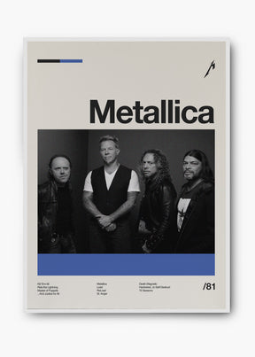 Quadro Metallica Banda