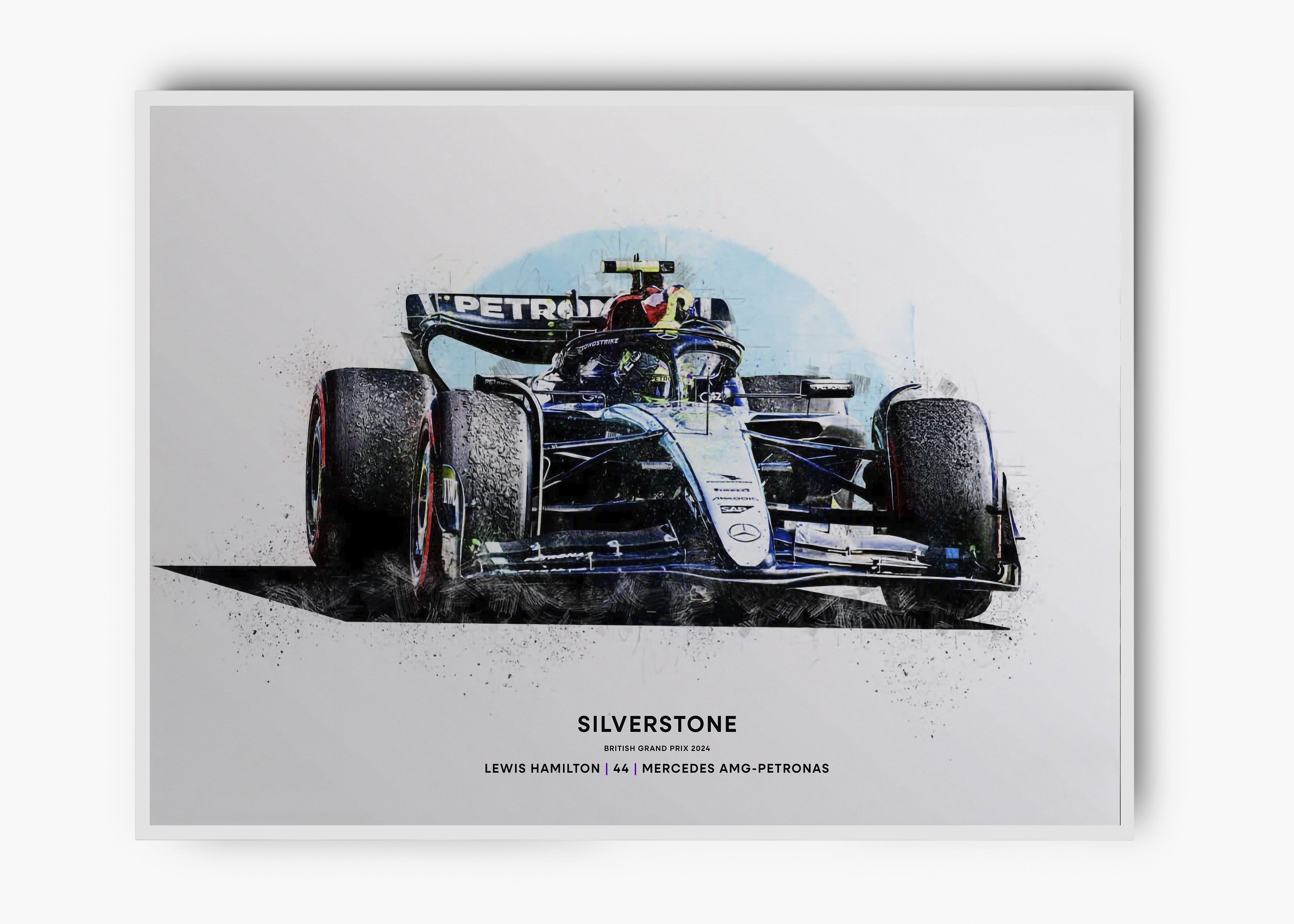 Quadro Lewis Hamilton Silverstone 2024