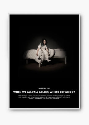 Quadro Billie Eilish When We All Fall Asleep Capa