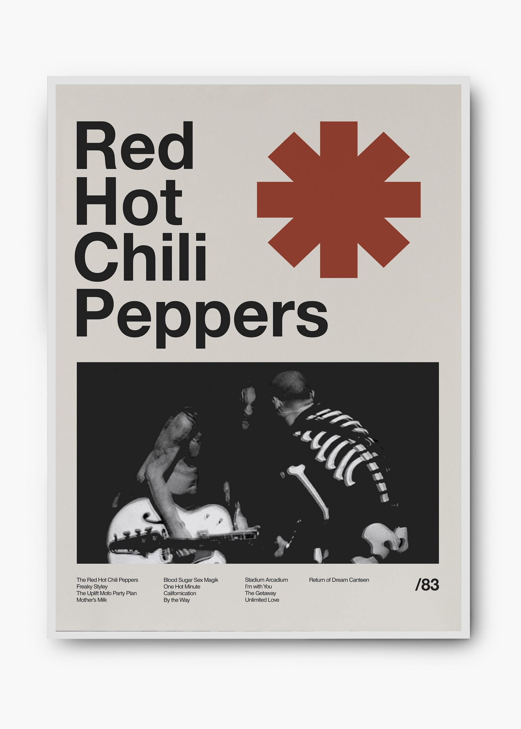 Quadro Red Hot Chili Peppers Banda