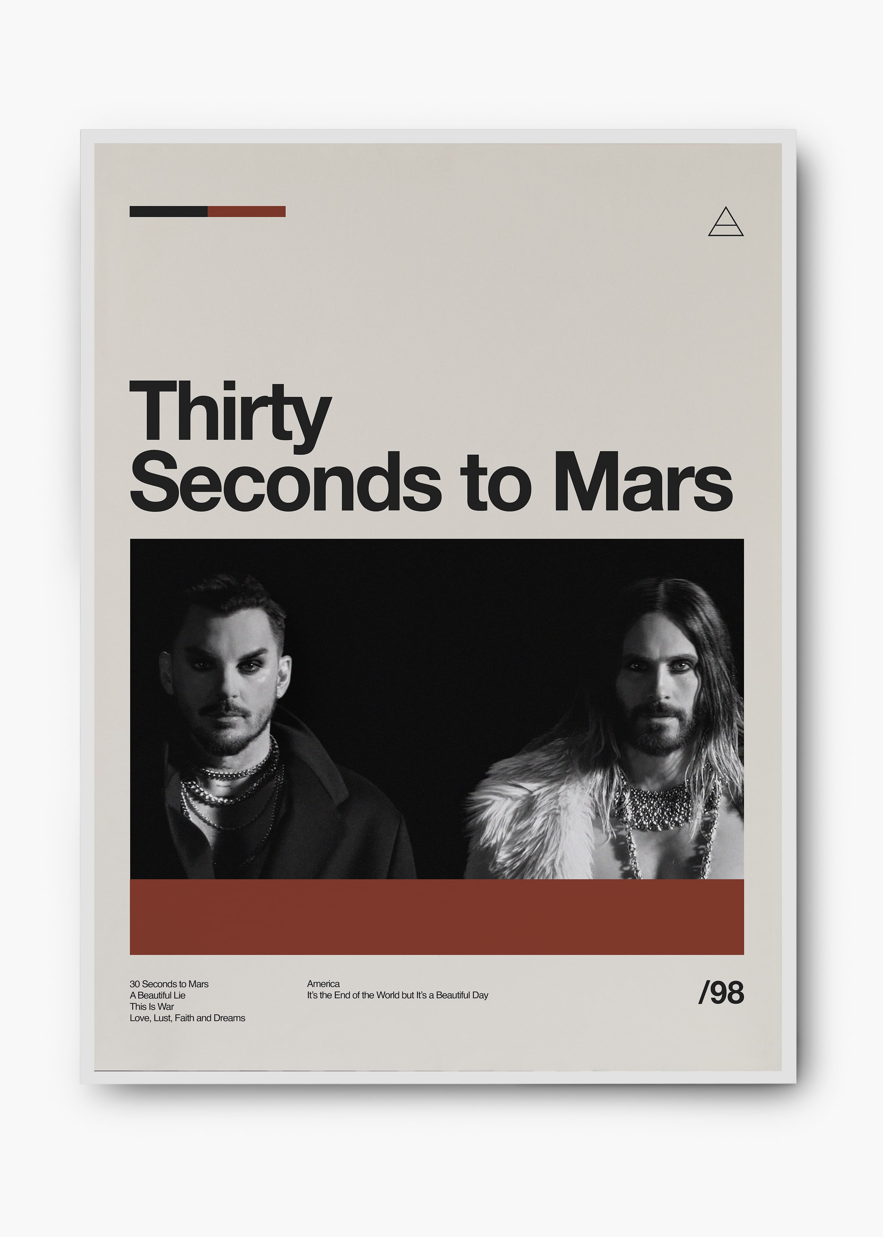 Quadro Thirty Seconds to Mars Banda