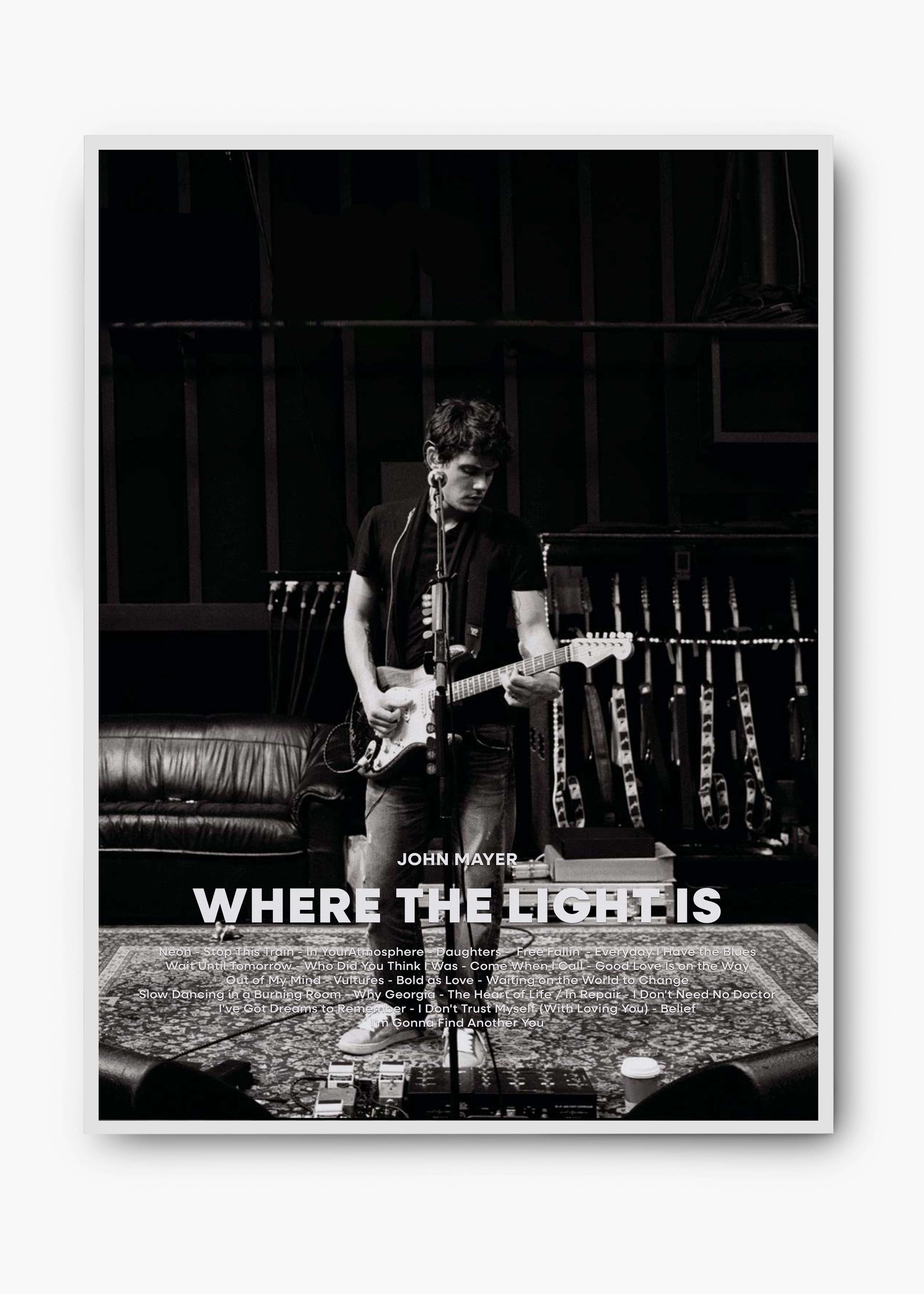 Quadro John Mayer Where The Light Is Capa