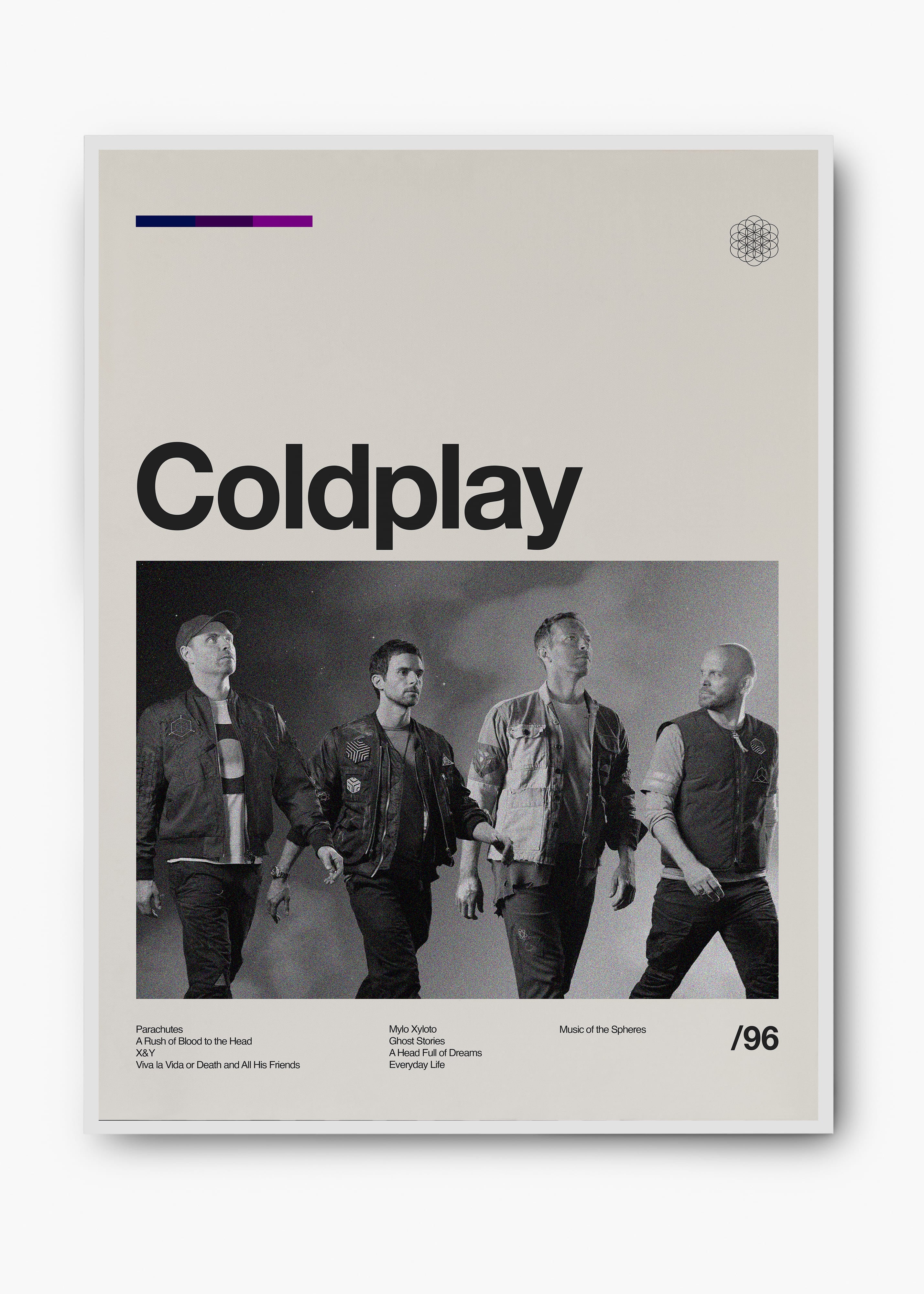 Quadro Coldplay Banda