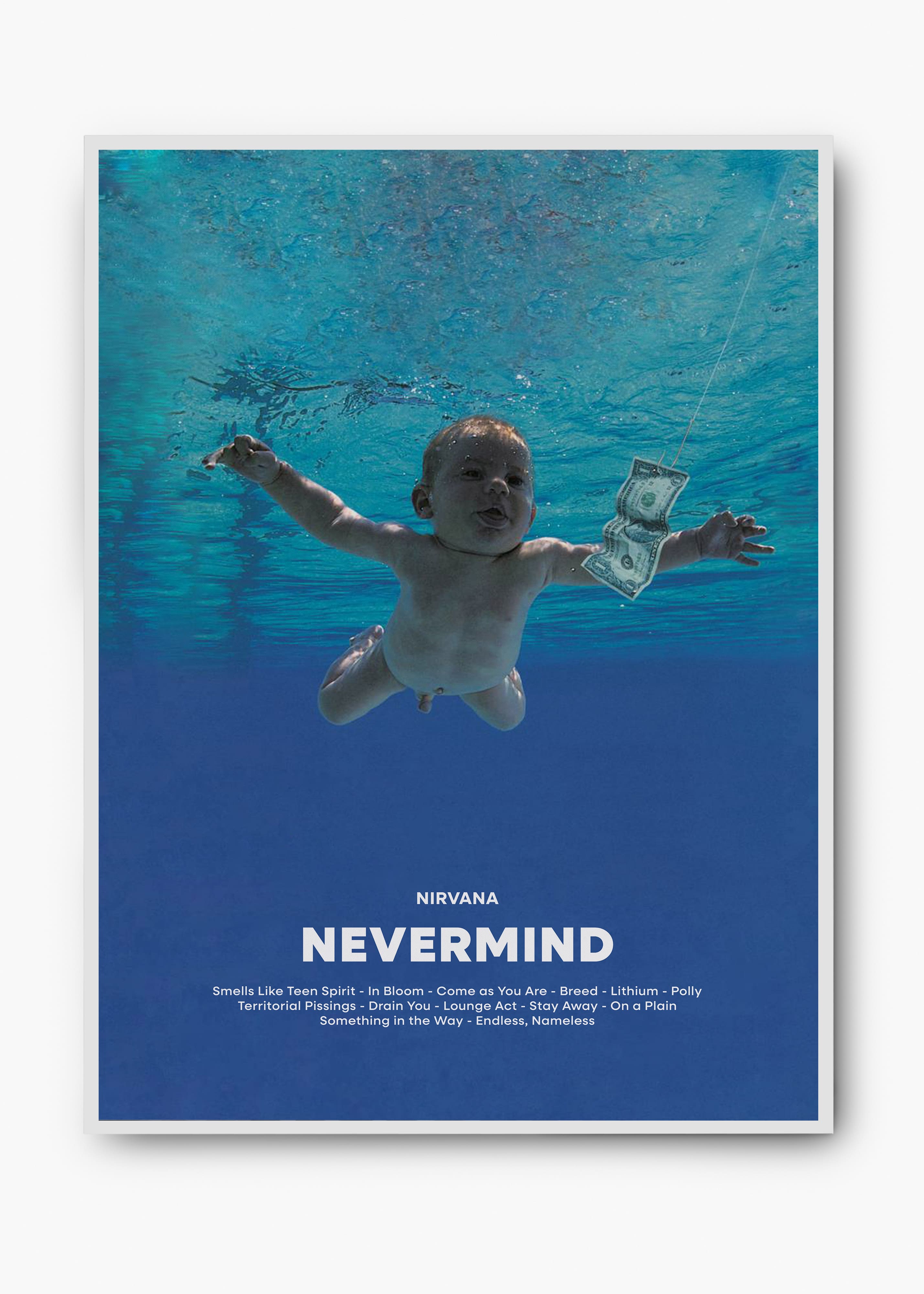 Quadro Nirvana Nevermind Capa