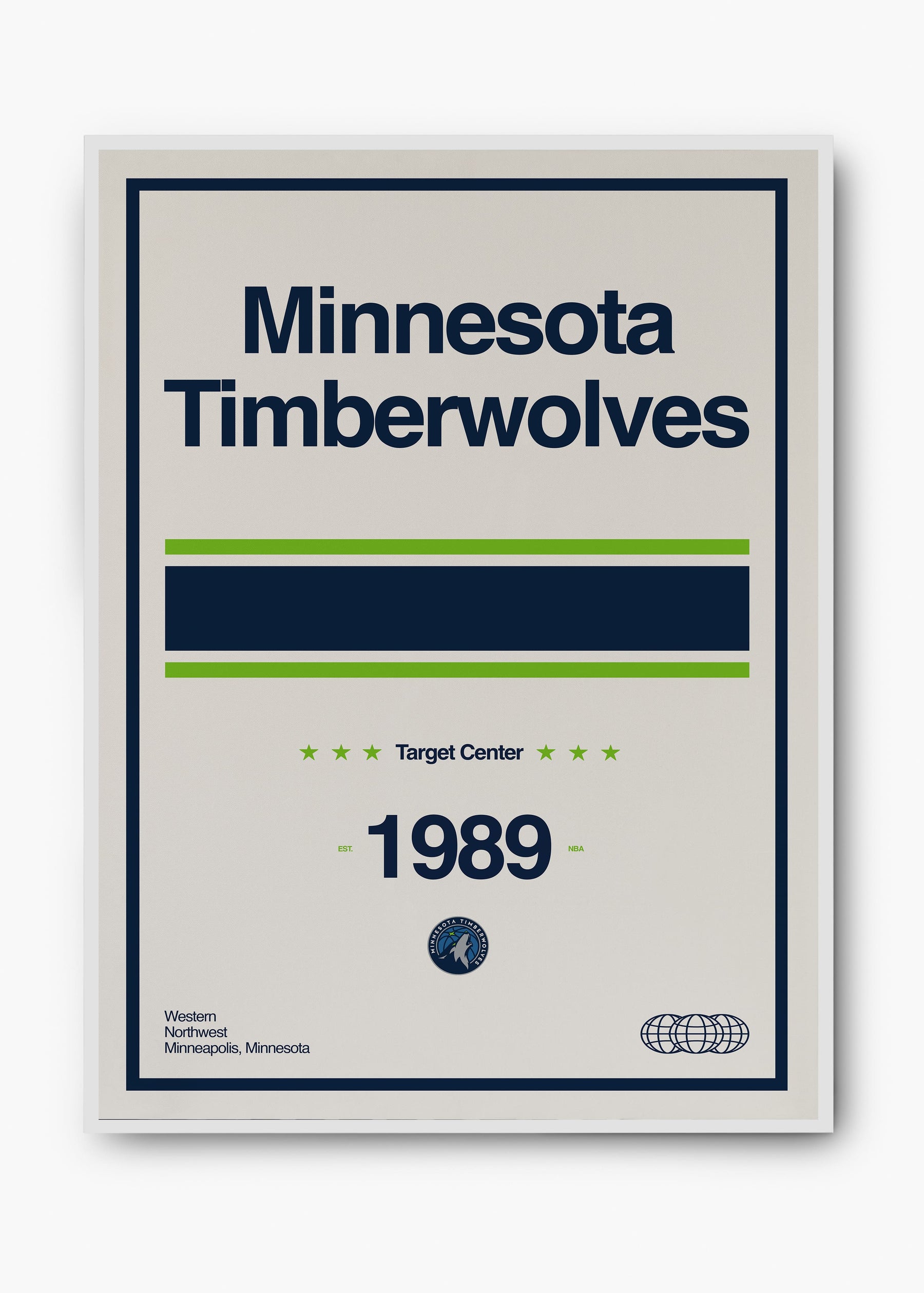 Quadro NBA Minnestoa Timberwolves