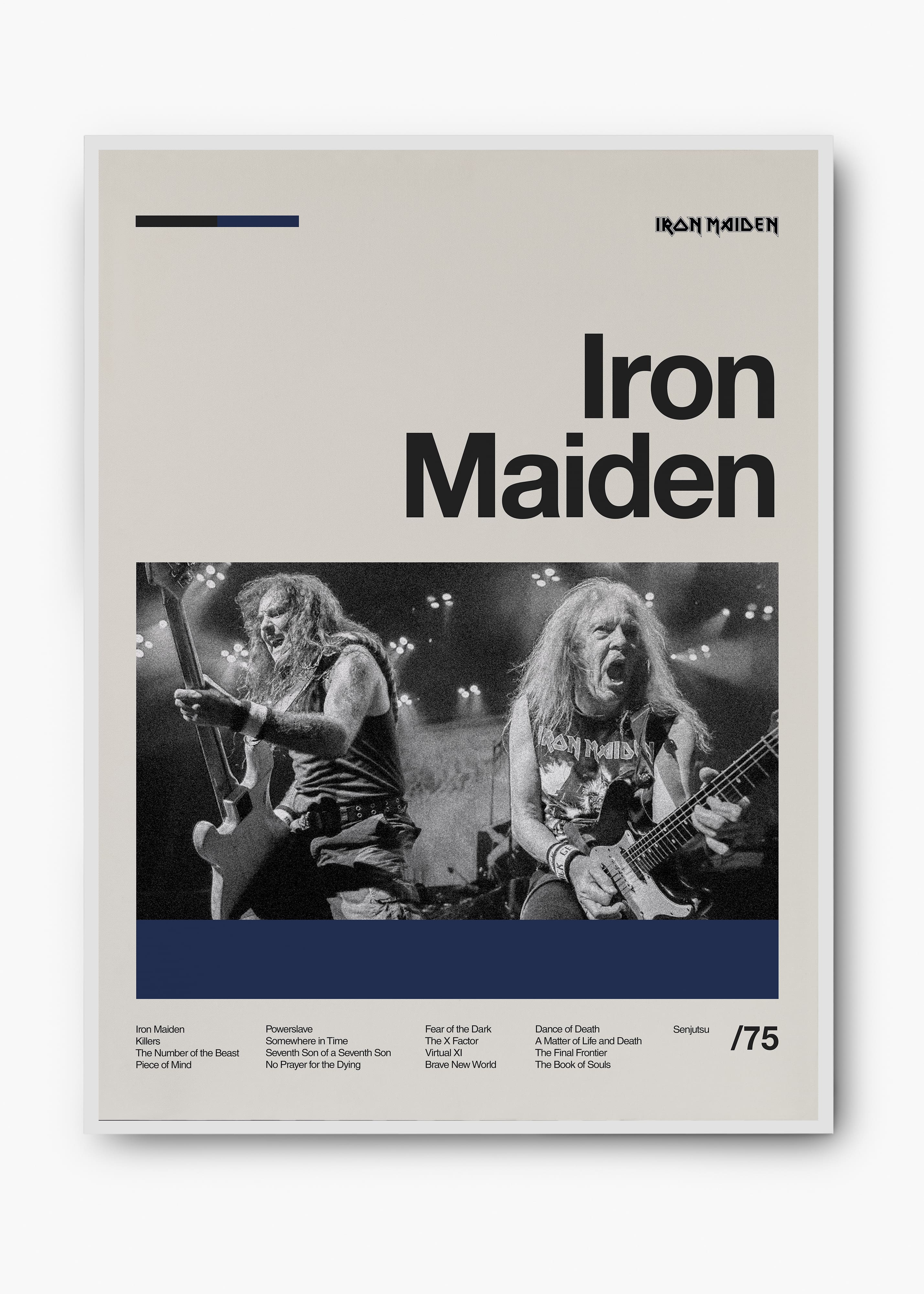 Quadro Iron Maiden Banda