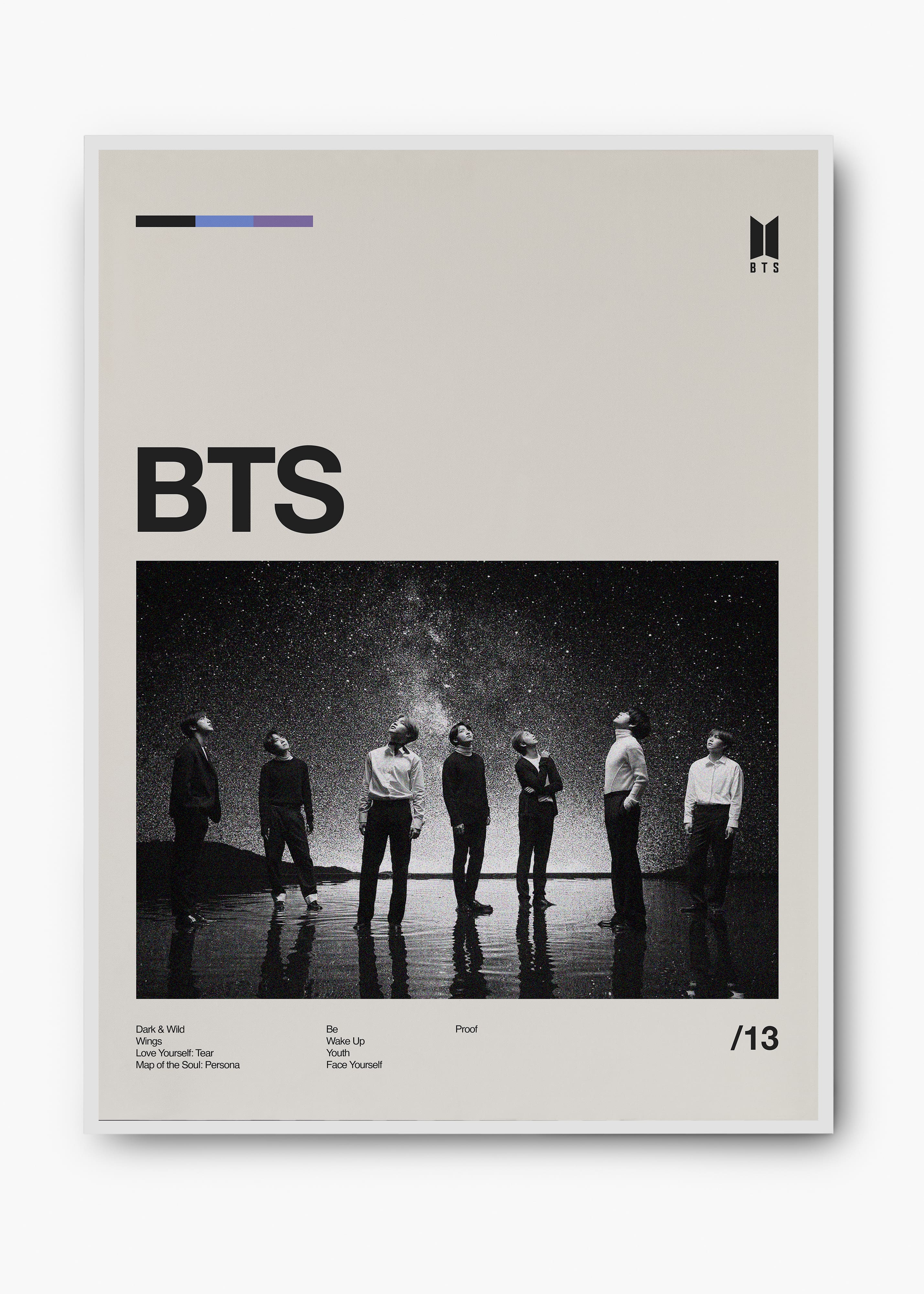 Quadro BTS | K-pop | Cübe Quadros