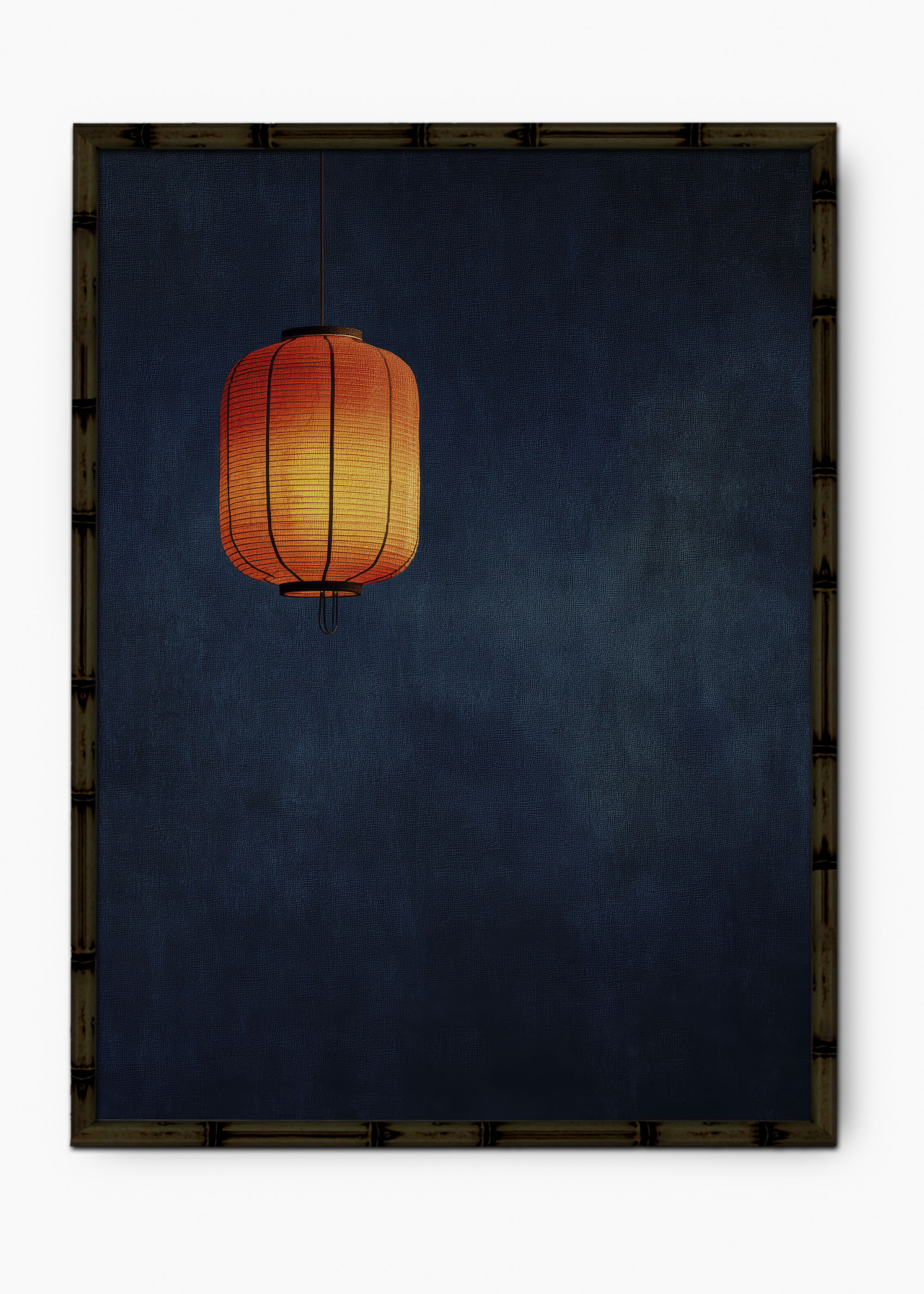 Quadro Japonês Interior Light Edição Especial Bamboo - Moldura Preto