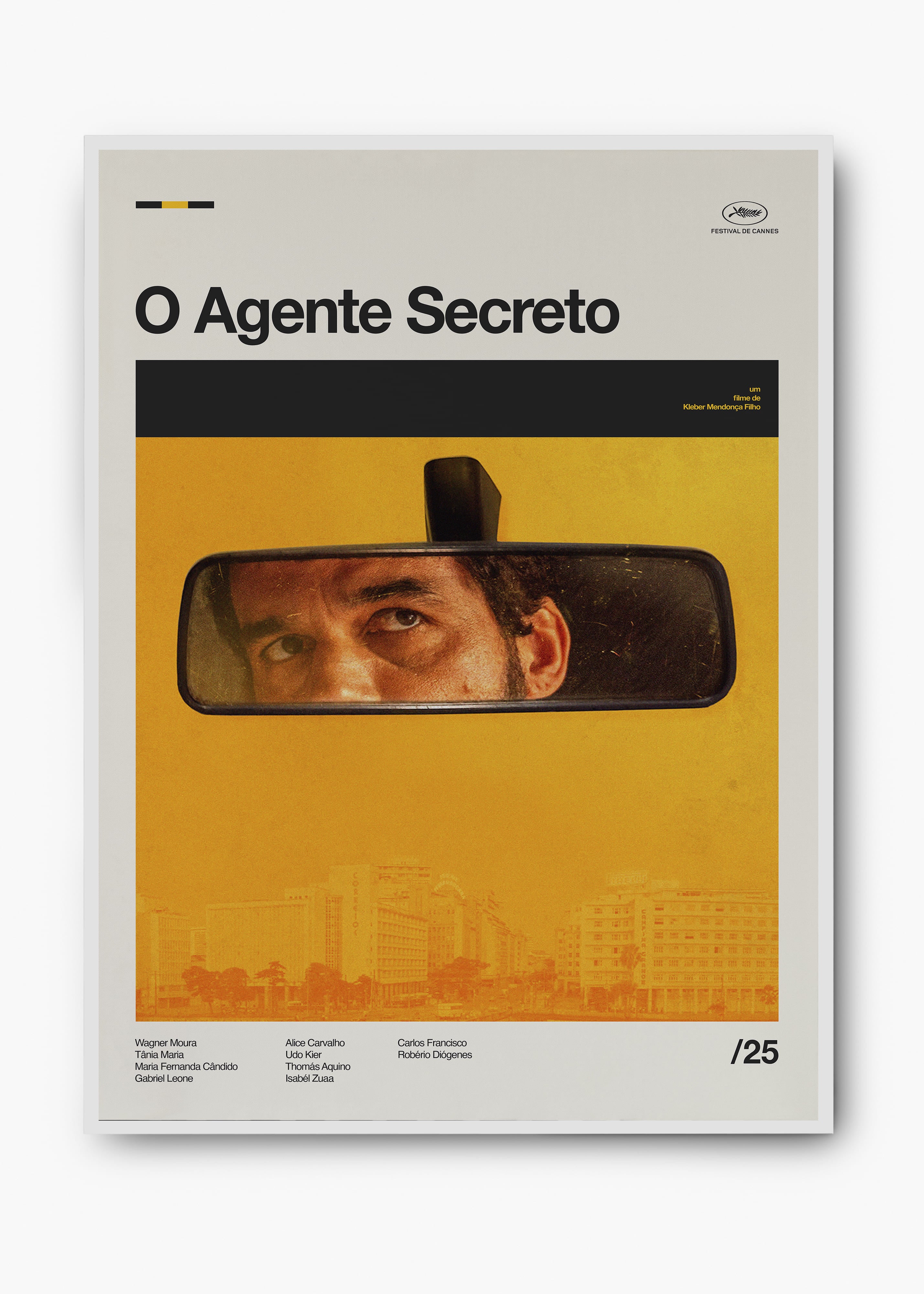 Quadro O Agente Secreto - Wagner Moura
