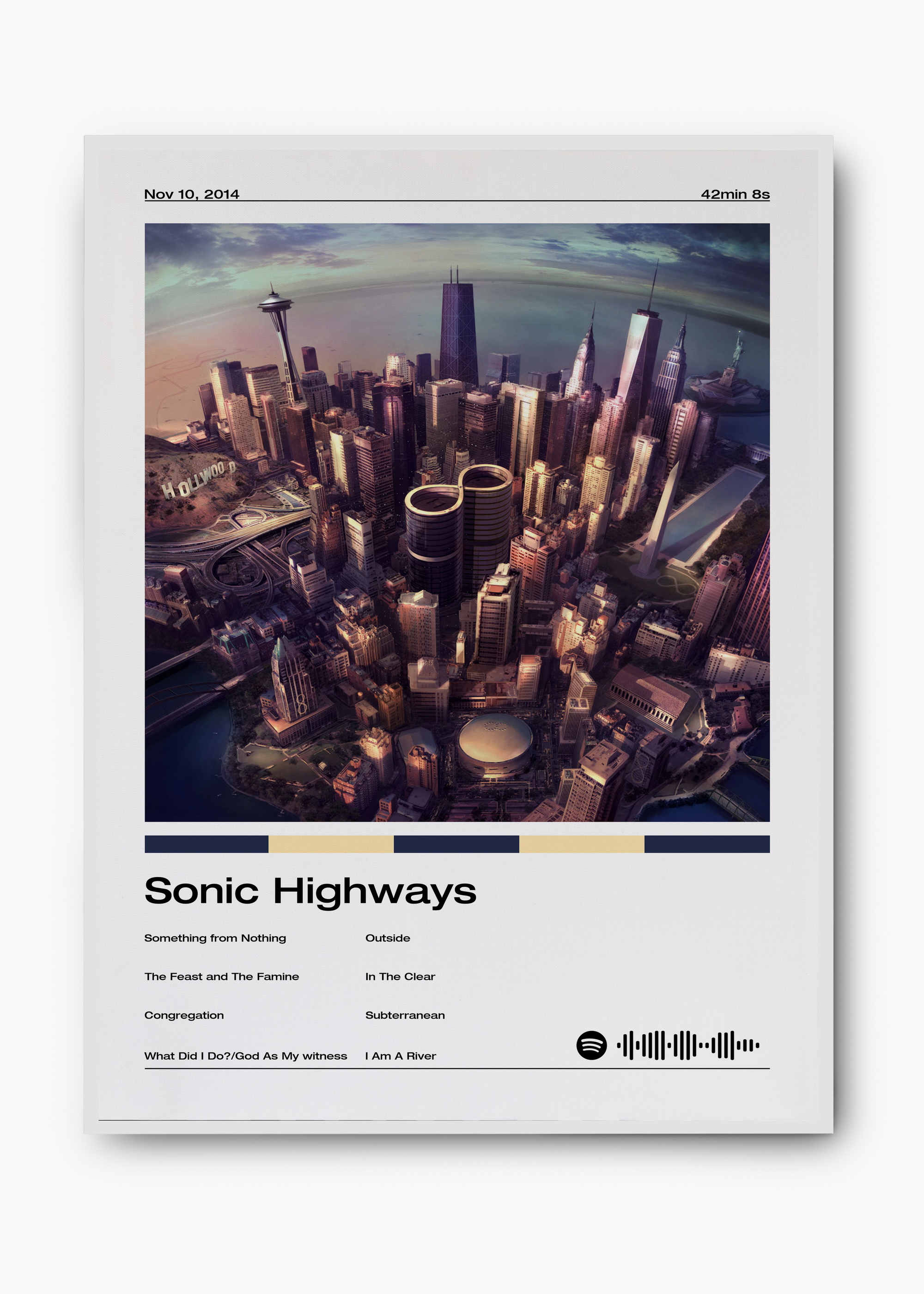 Quadro Foo Fighters Sonic Highways - 2