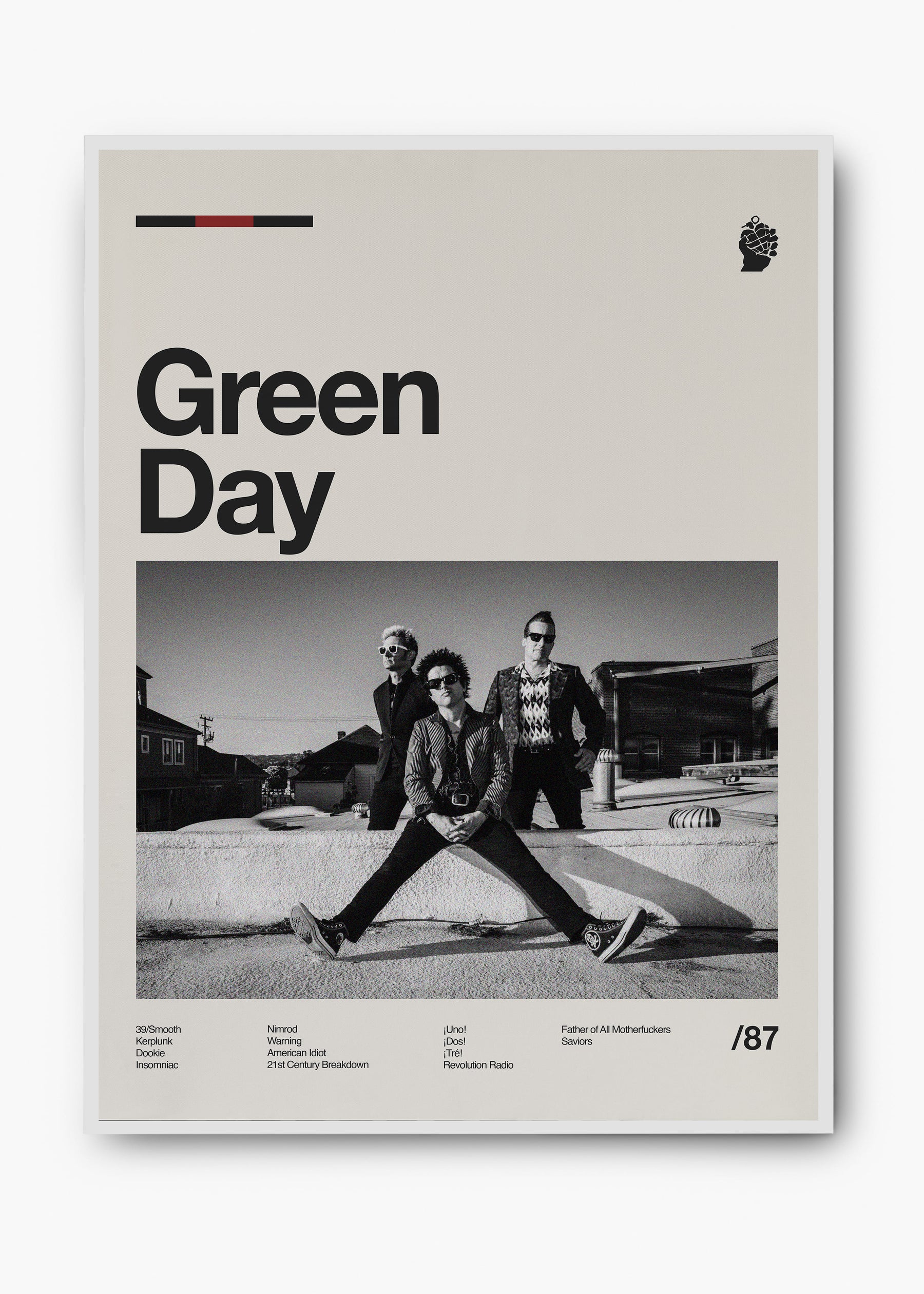 Quadro Green Day Banda