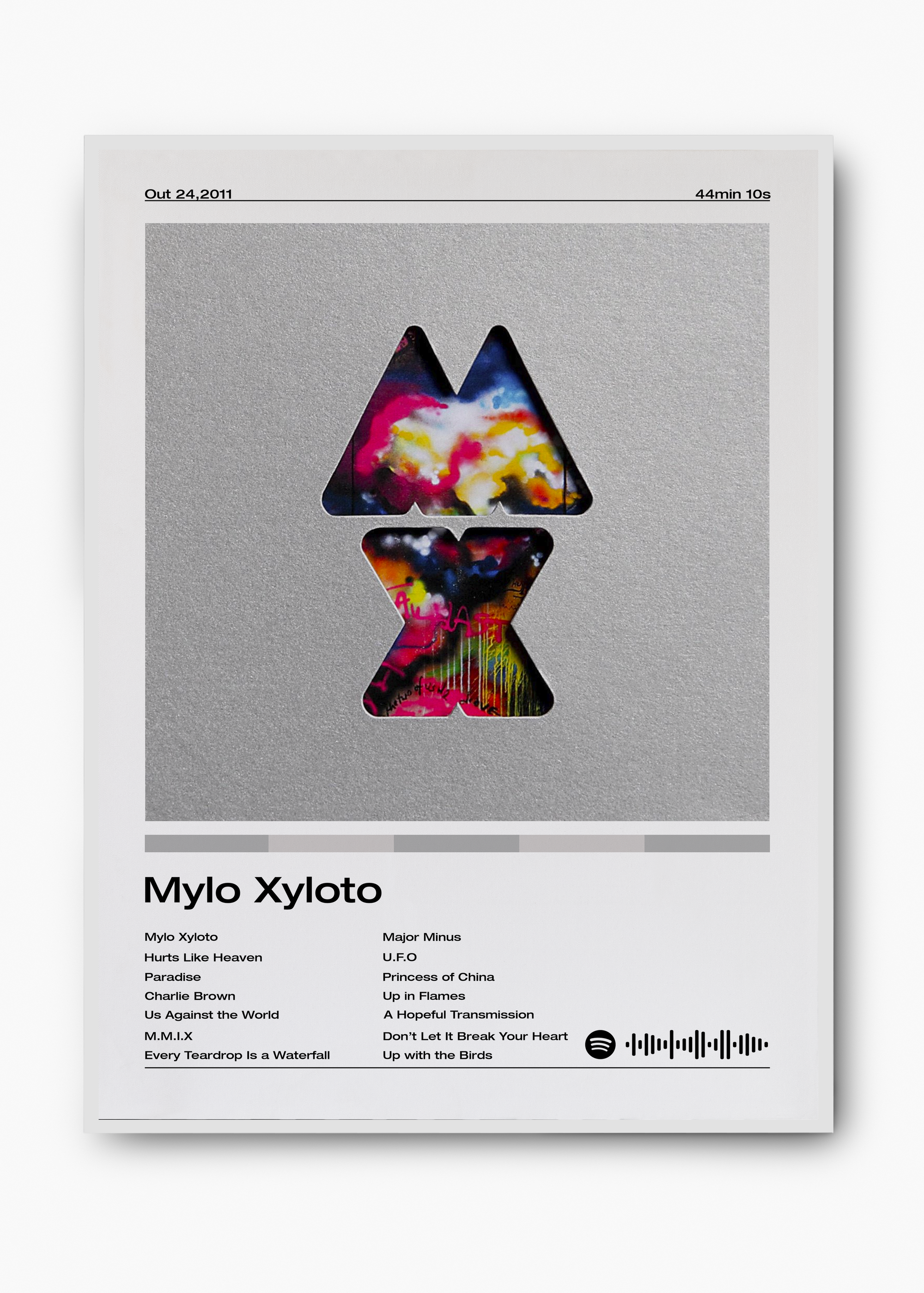 Quadro Coldplay Mylo Xyloto - 2