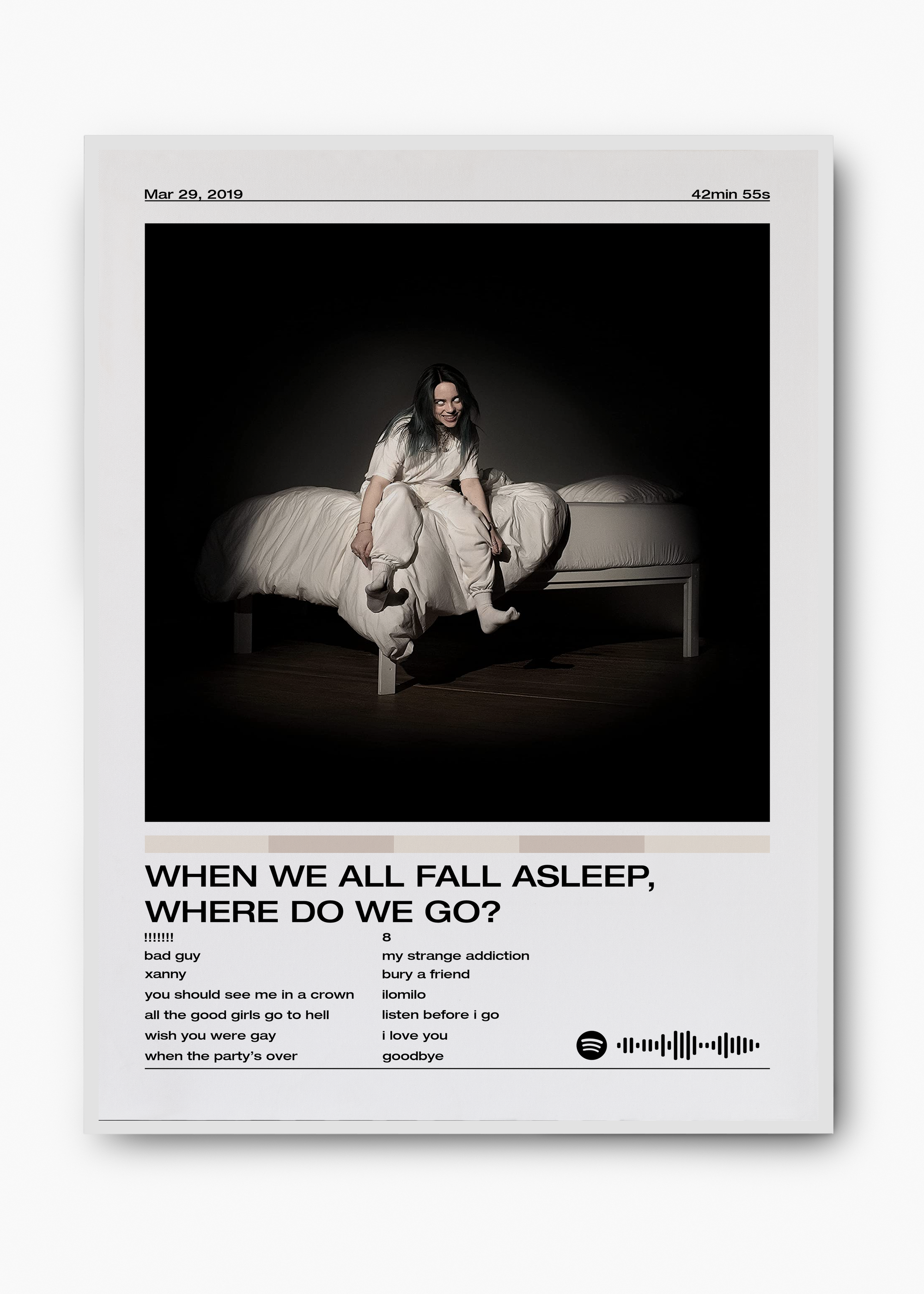 Quadro Billie Eilish When We All Fall Asleep - 2