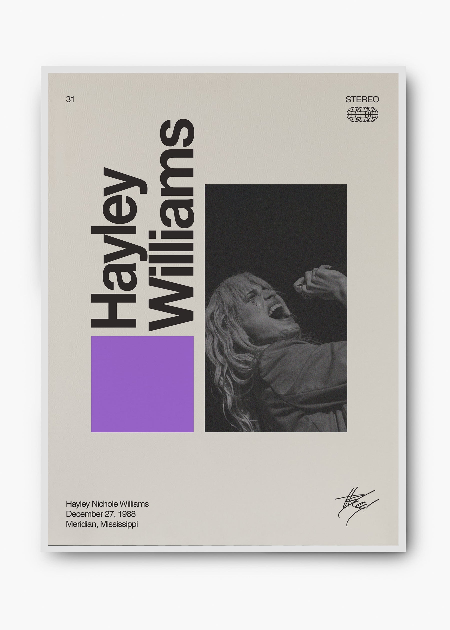 Quadro Signature Hayley Williams