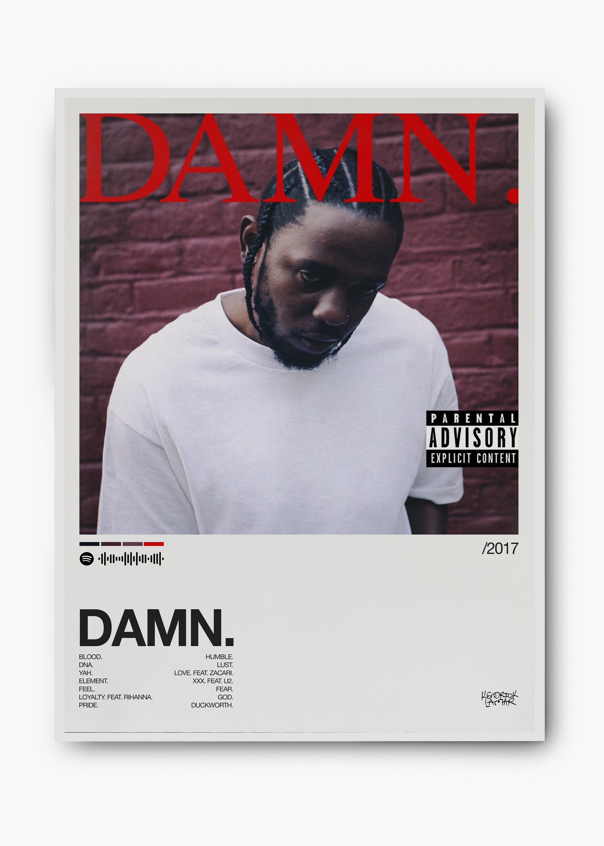 Quadro Kendrick Lamar DAMN II - 2