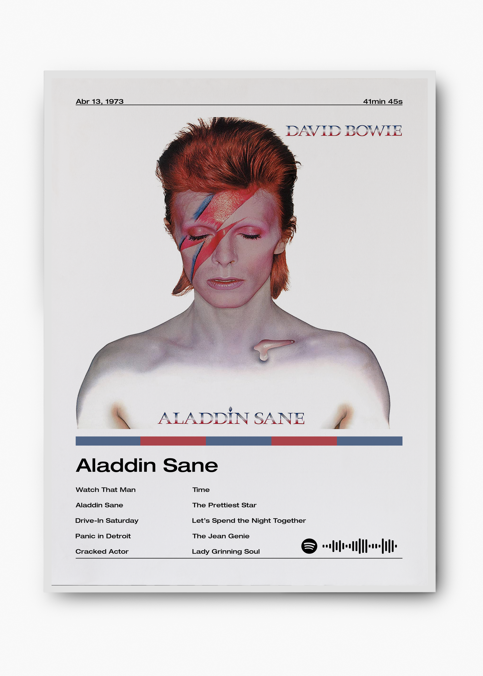 Quadro David Bowie Aladdin Sane - 2