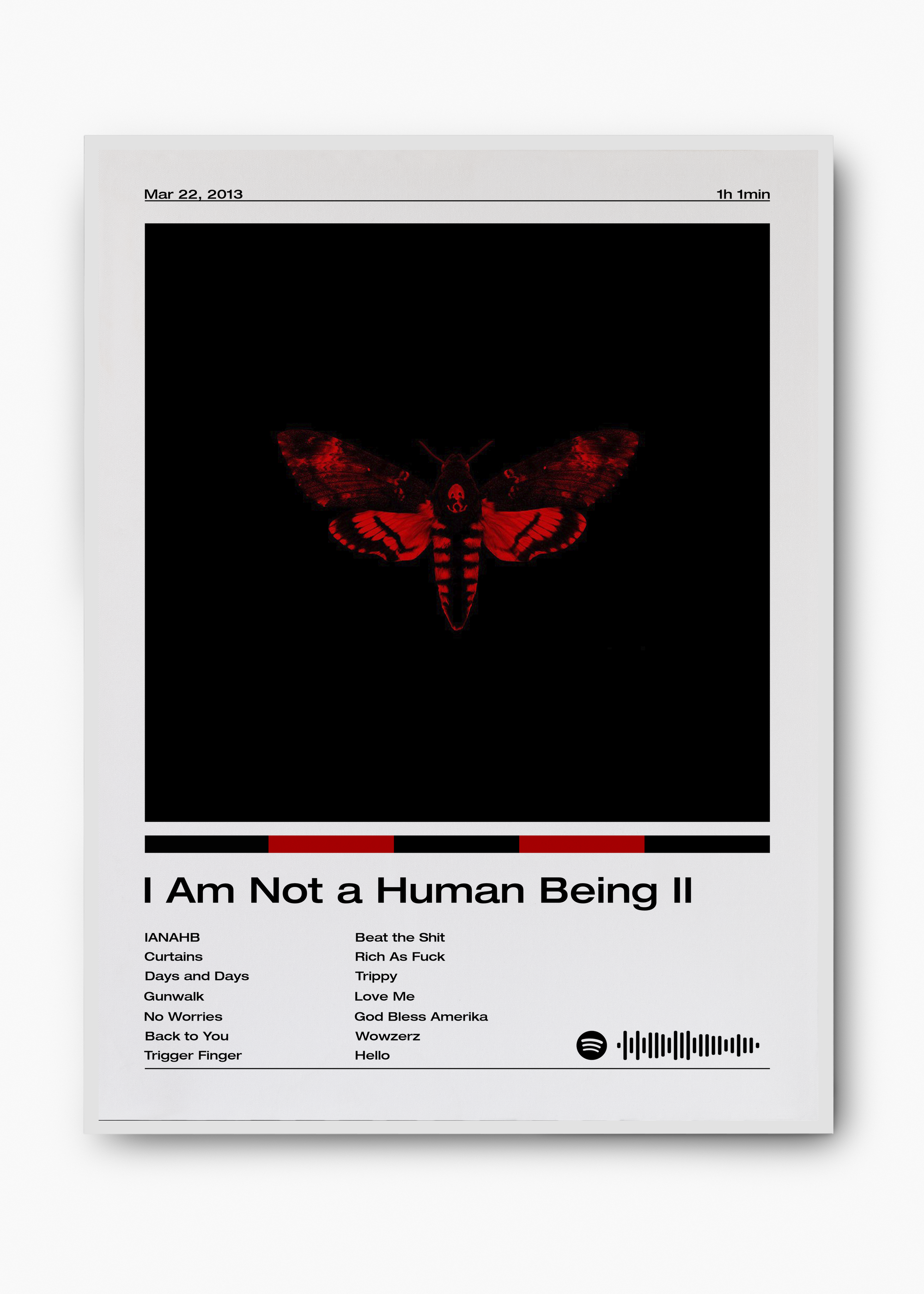 Quadro Lil Wayne I Am Not a Human Being II - 2