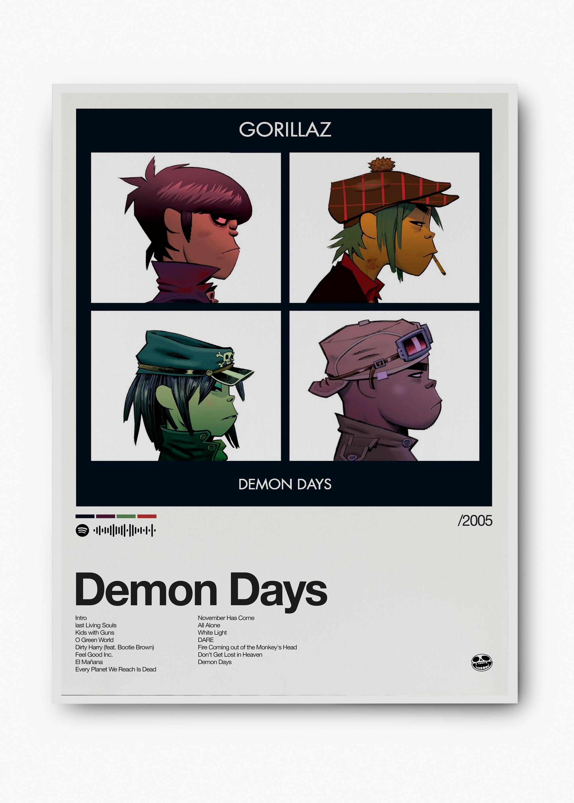 Quadro Gorillaz Demon Days II - 2
