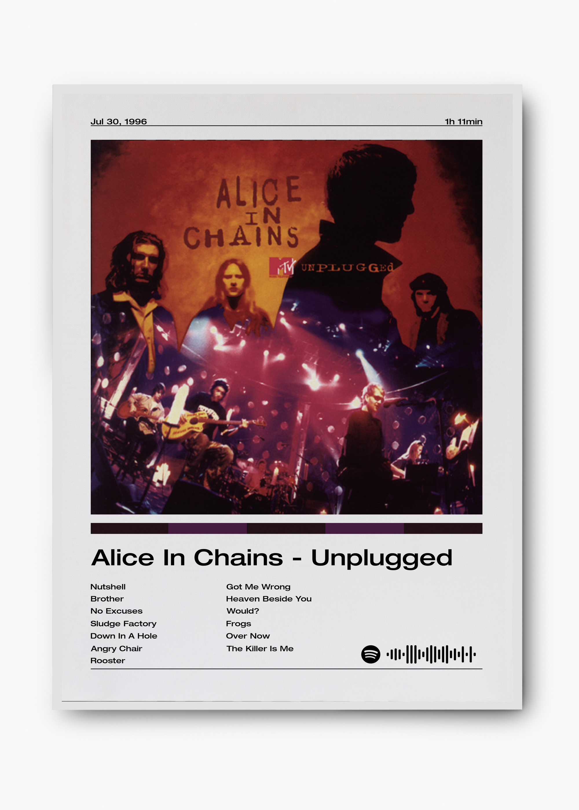 Quadro Alice in Chains Unplugged - 2