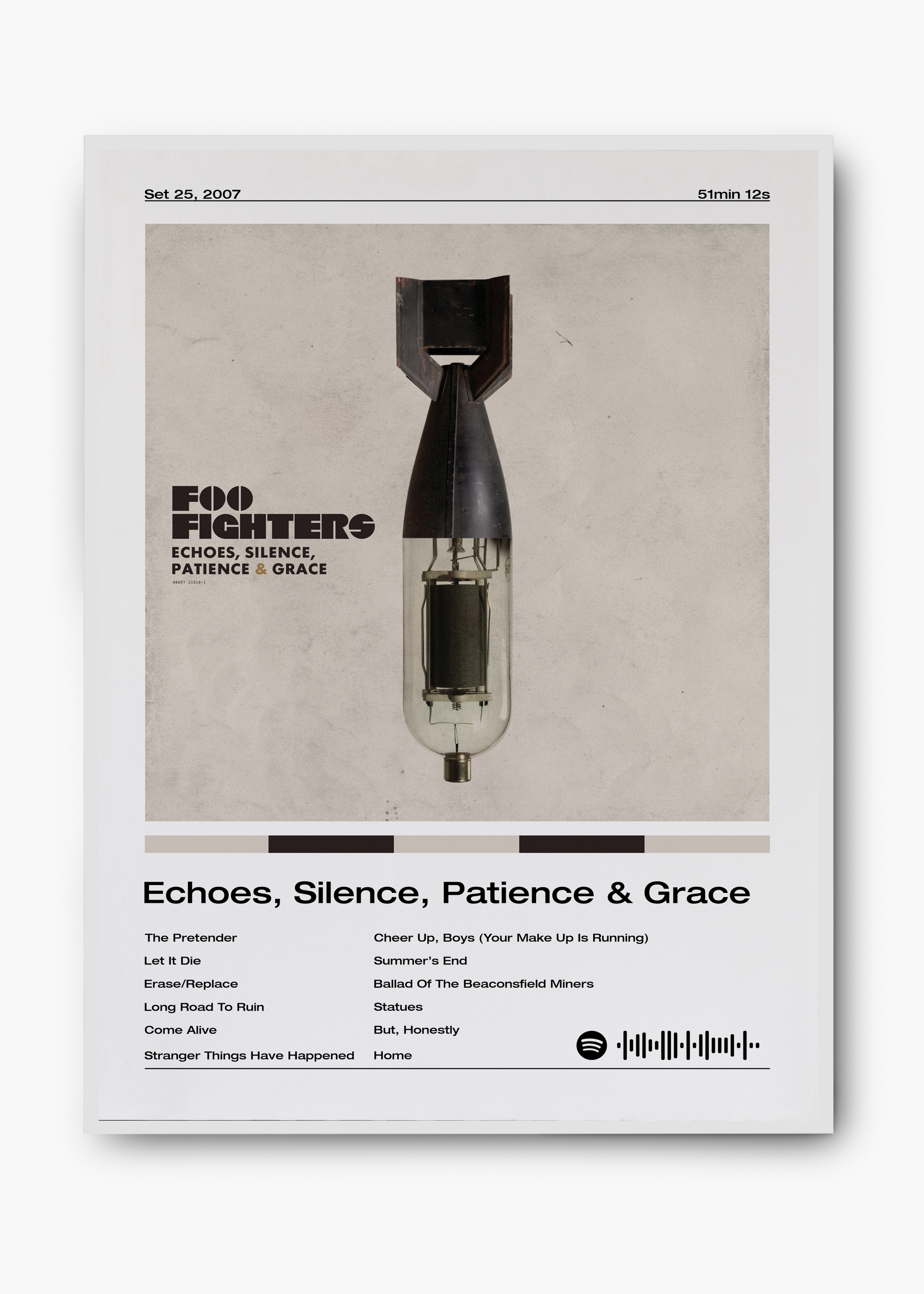 Quadro Foo Fighters Echoes, Silence, Patience & Grace - 2