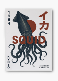 Quadro Japonês Squid Kyoto - 2