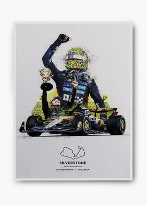 Quadro Lando Norris Silverstone 2025