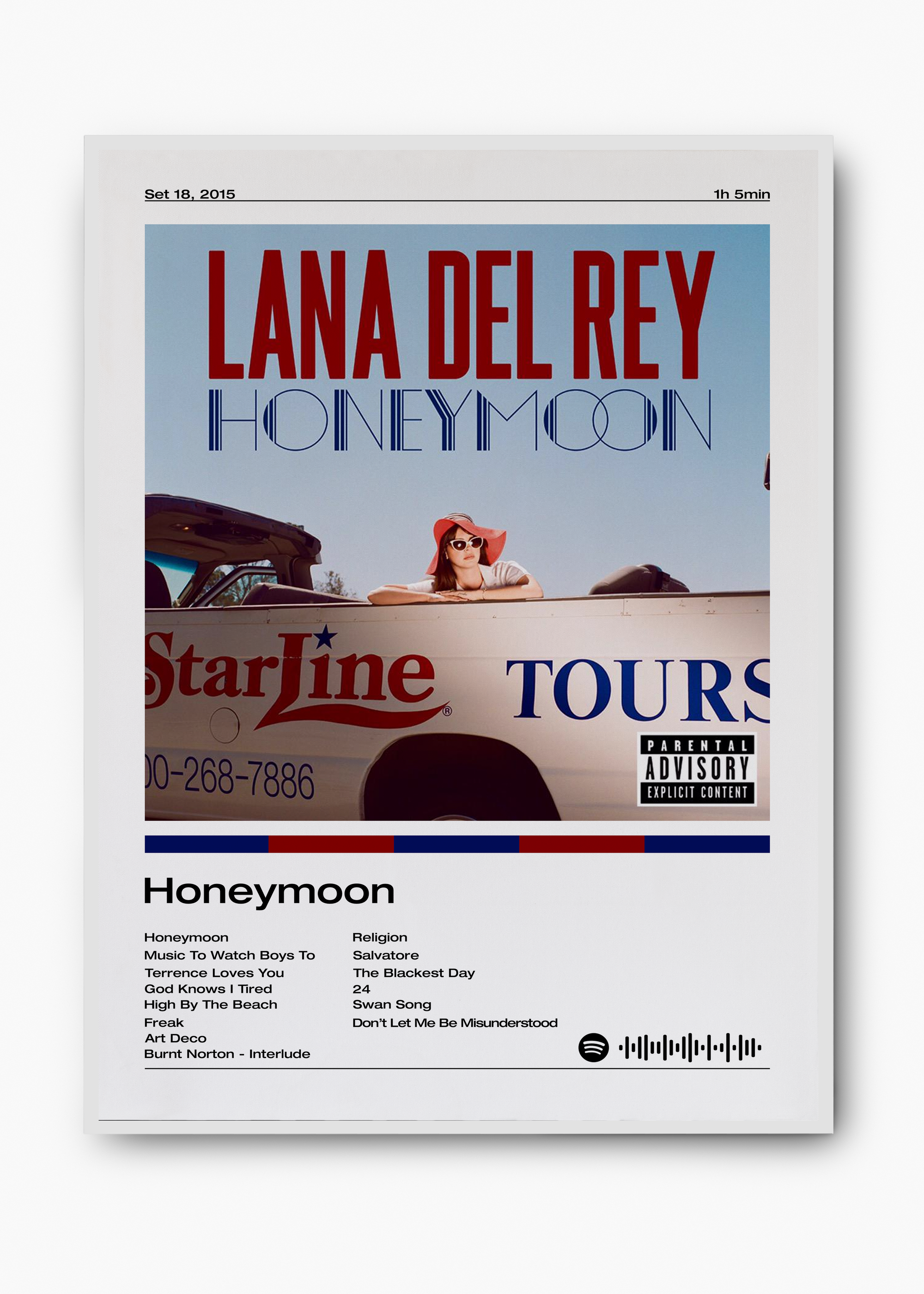 Quadro Lana Del Rey Honeymoon - 2
