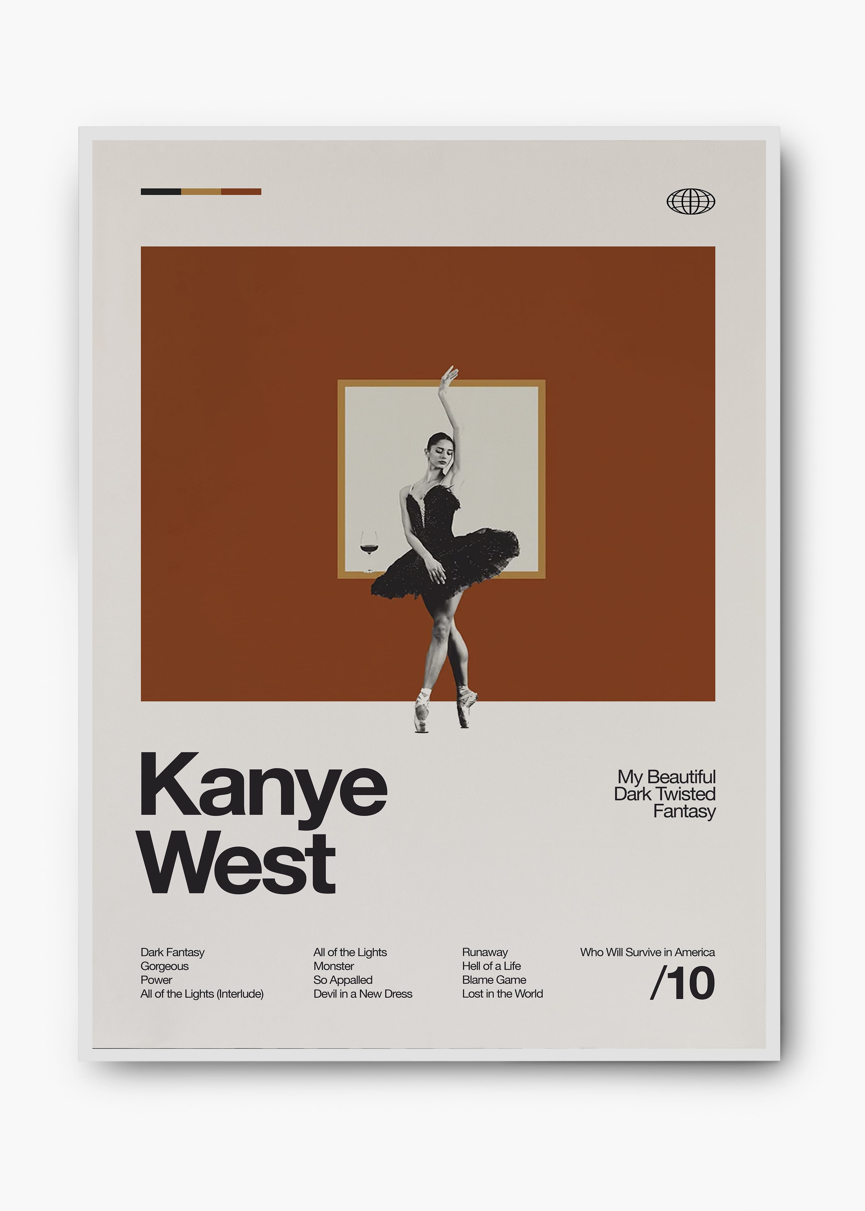 Quadro Kanye West My Beautiful Dark
