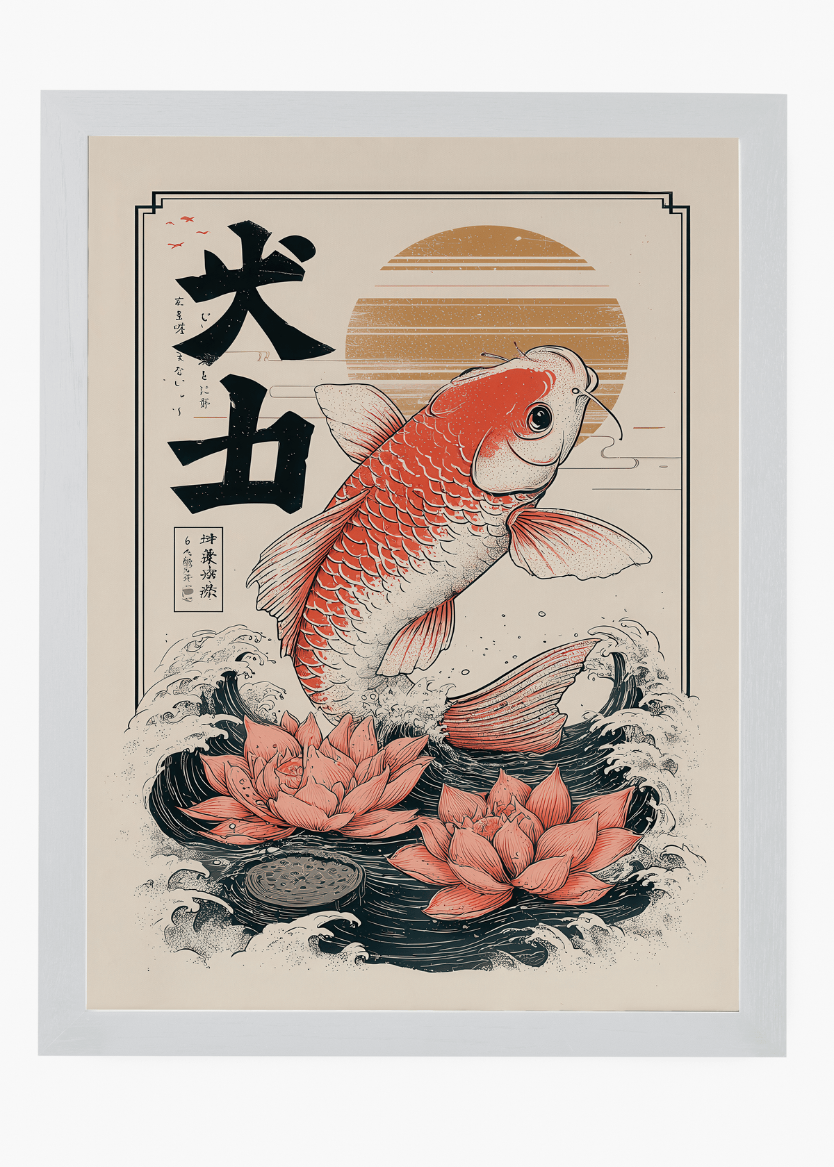 Quadro Japonês Koi Fish II