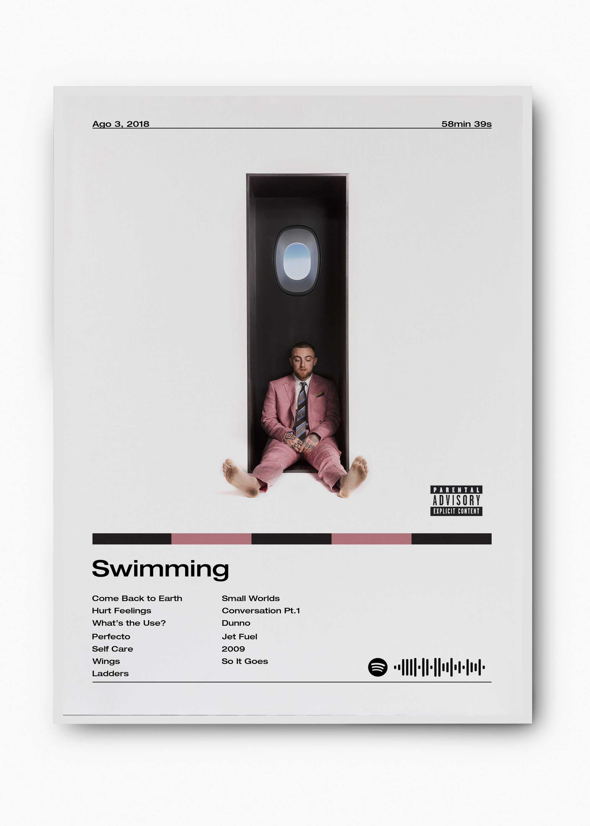 Quadro Mac Miller Swimming - 2