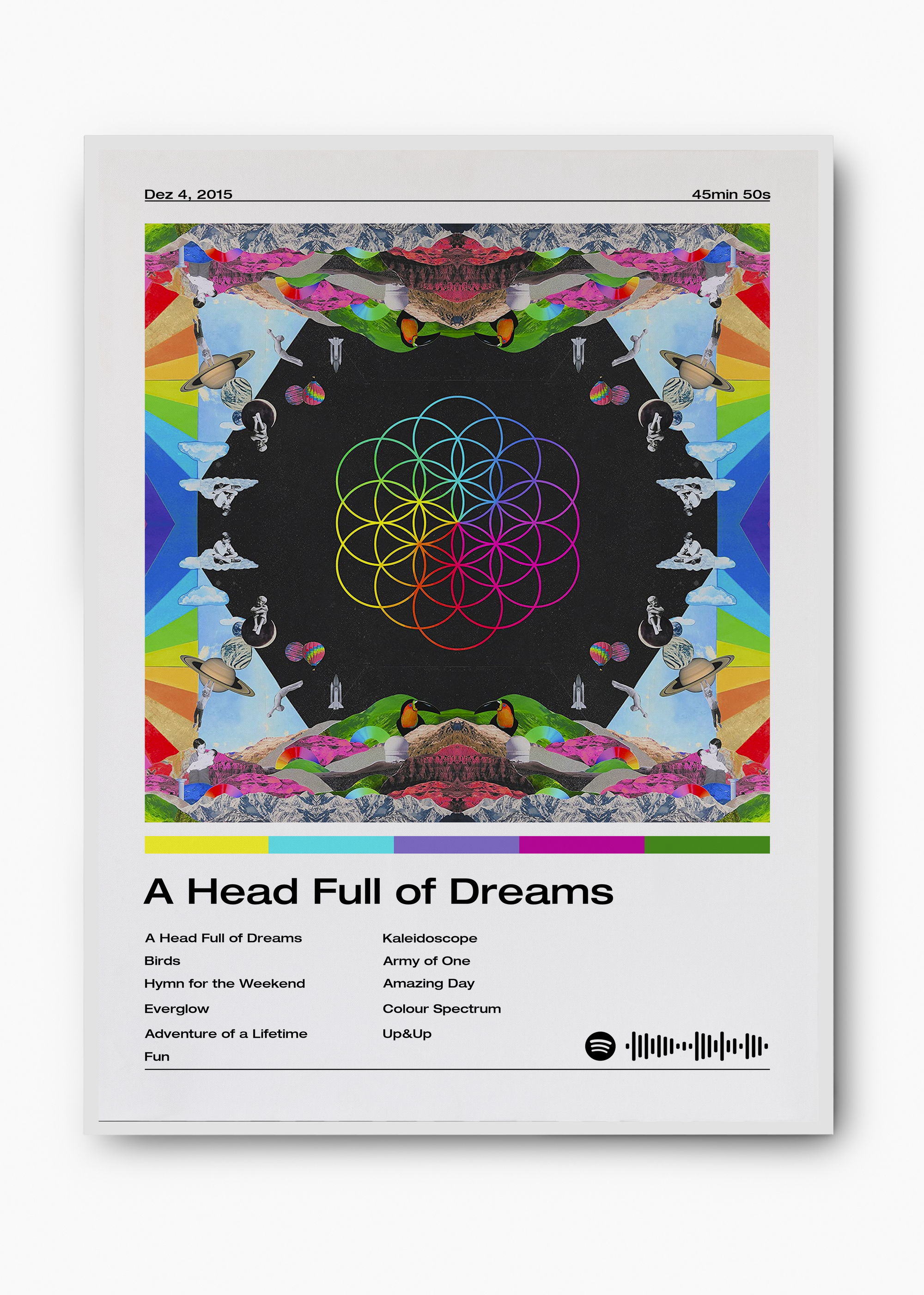 Quadro Coldplay A Head Full of Dreams - 2