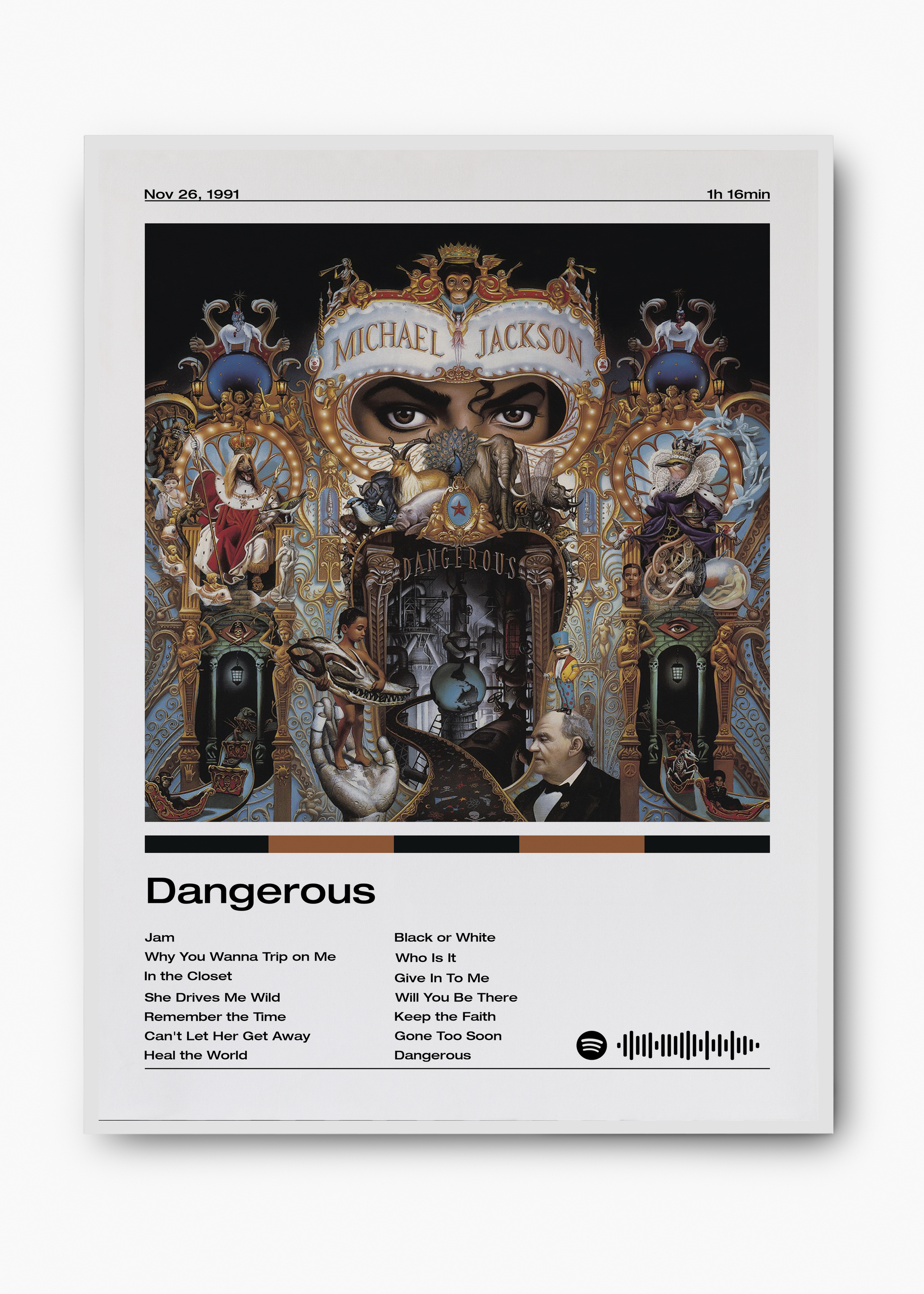 Quadro Michael Jackson Dangerous - 2