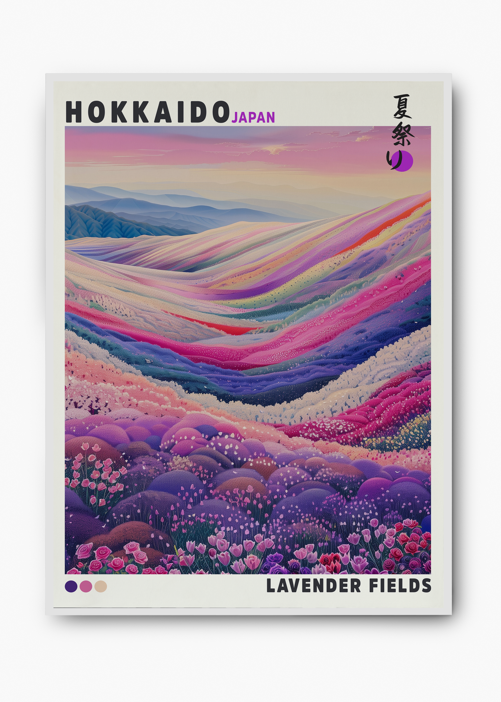 Quadro Japones Lavender Fields - 2