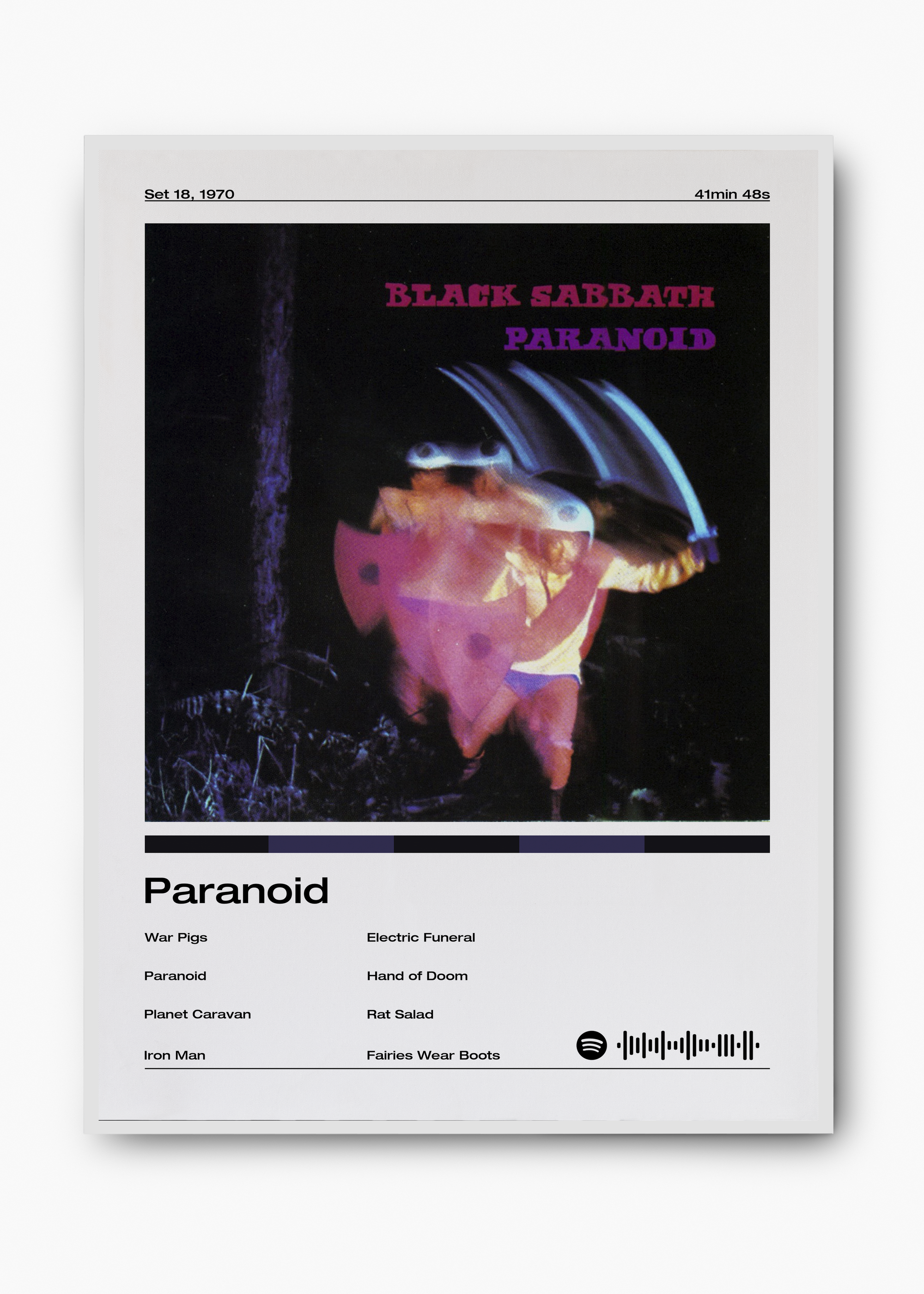 Quadro Black Sabbath Paranoid - 2
