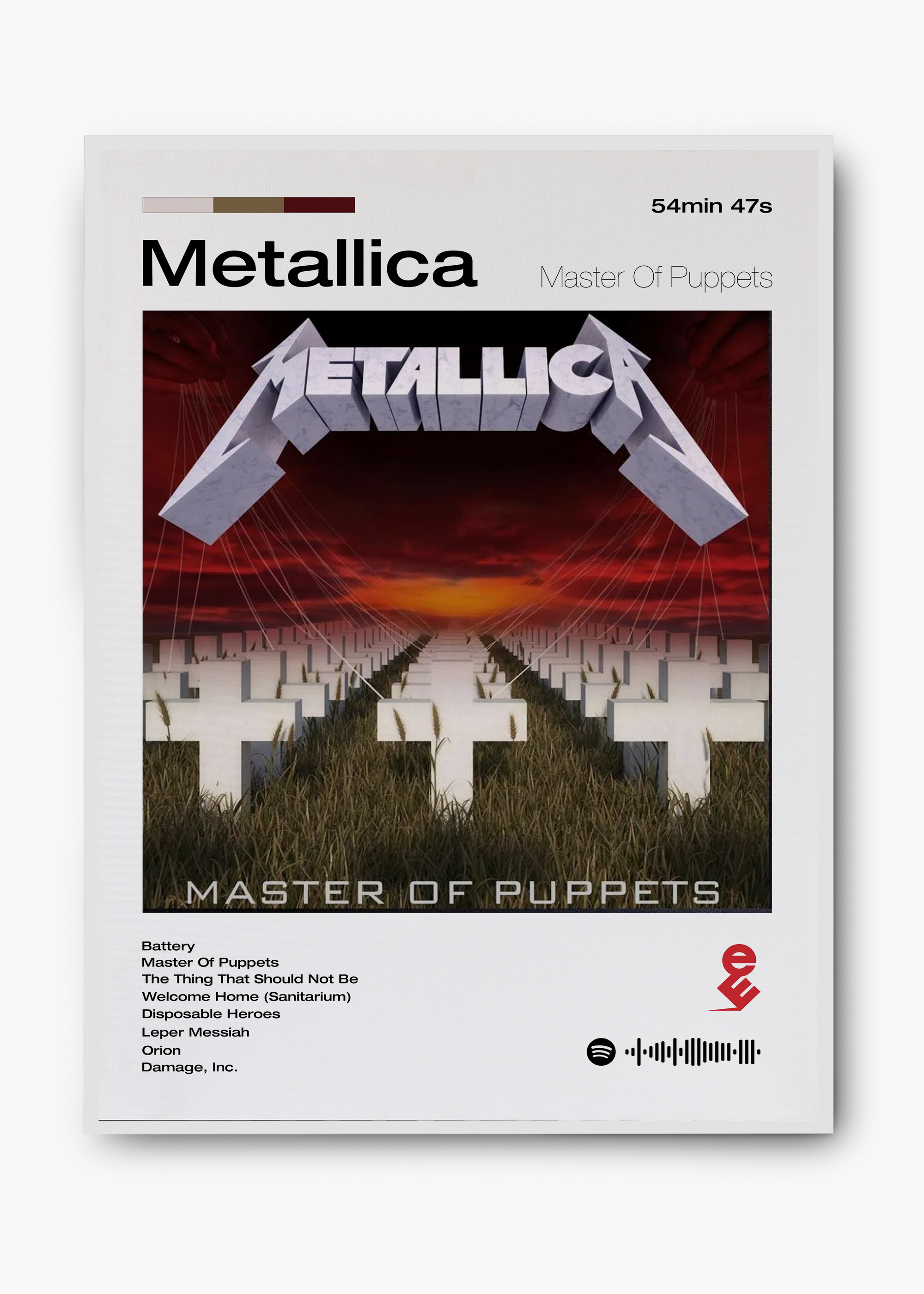 Quadro Metallica Master of Puppets - 2