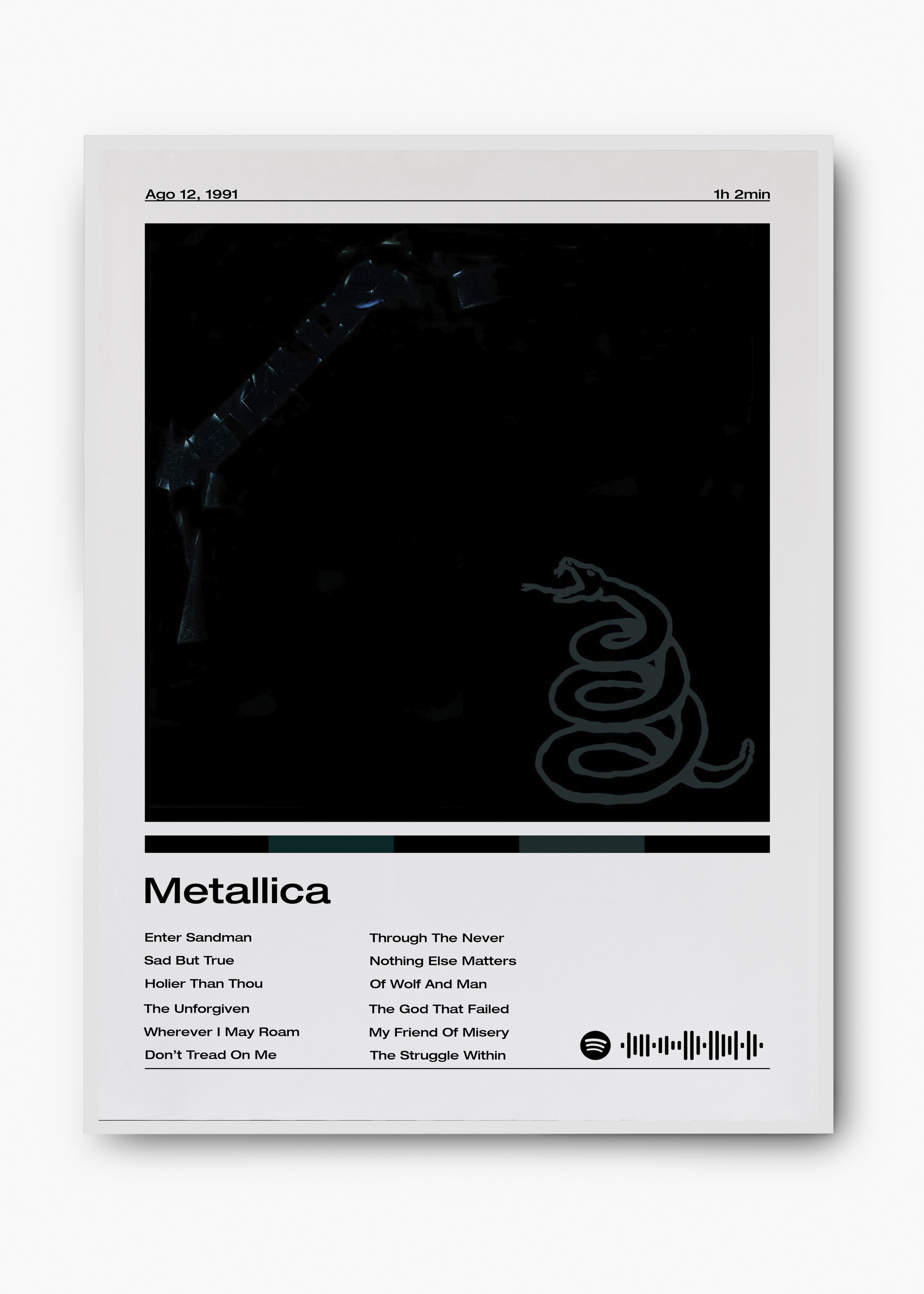 Quadro Metallica Album Metallica - 2