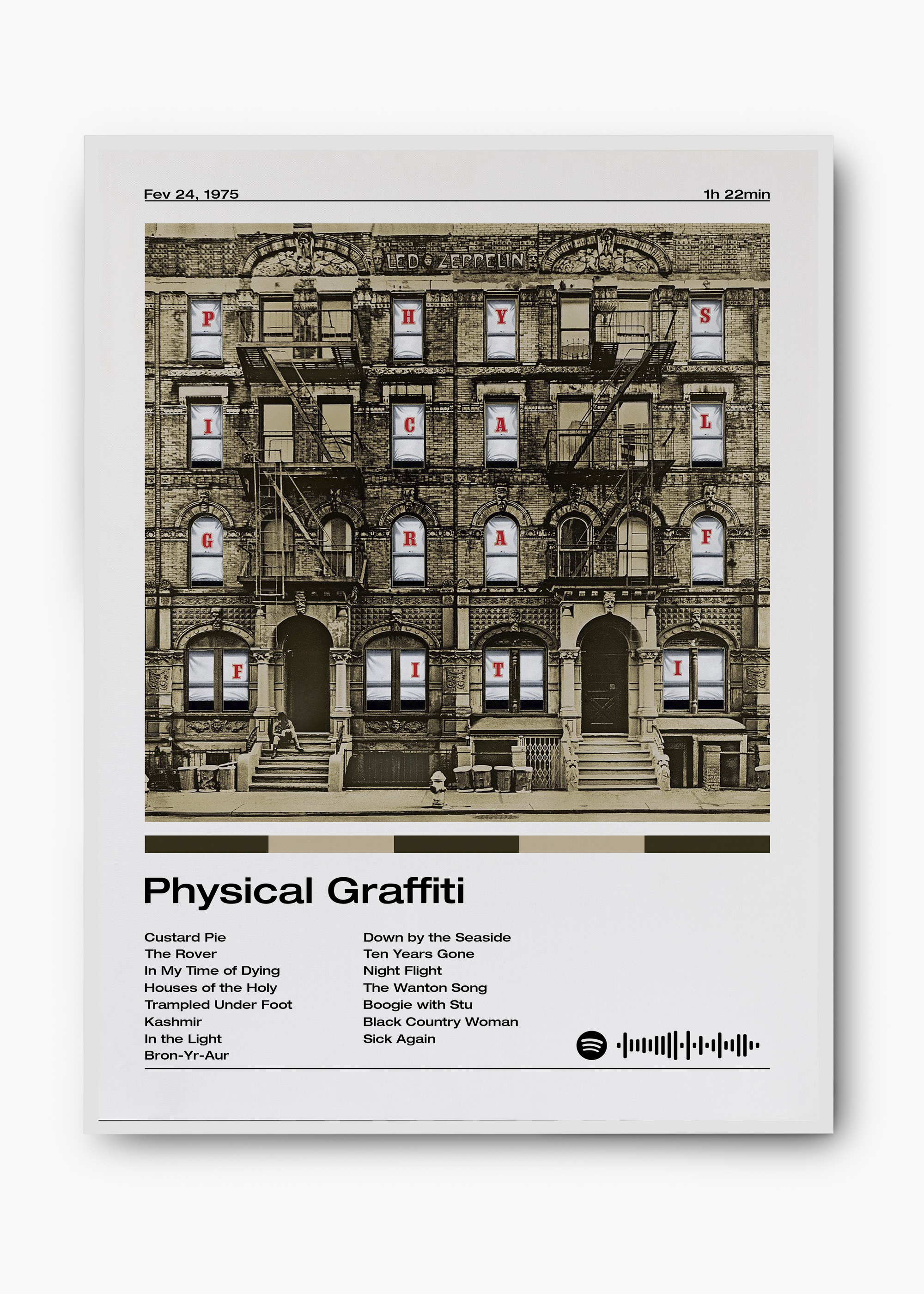 Quadro Led Zeppelin Physical Graffiti - 2