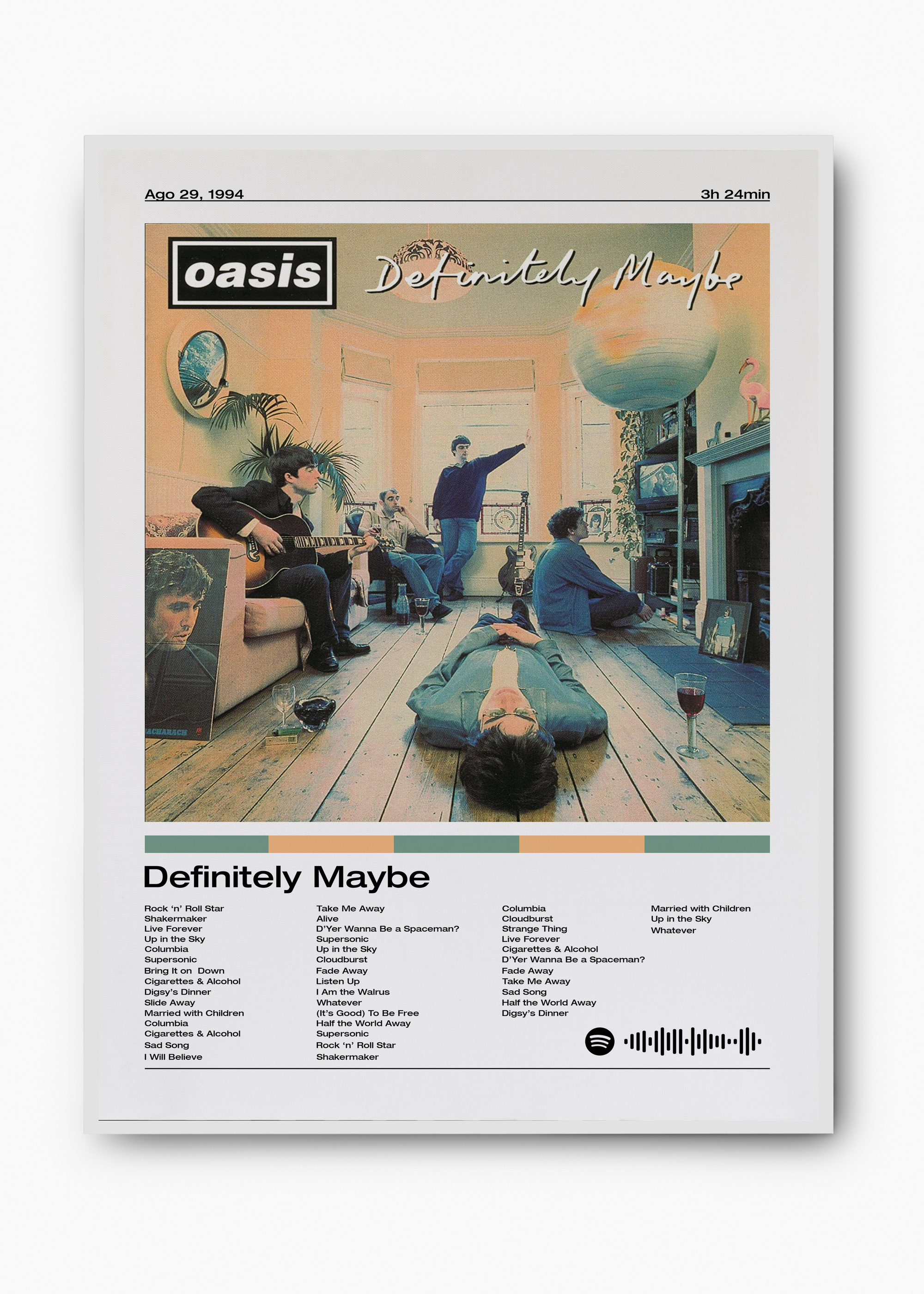 Quadro Oasis Definitely Maybe - 2