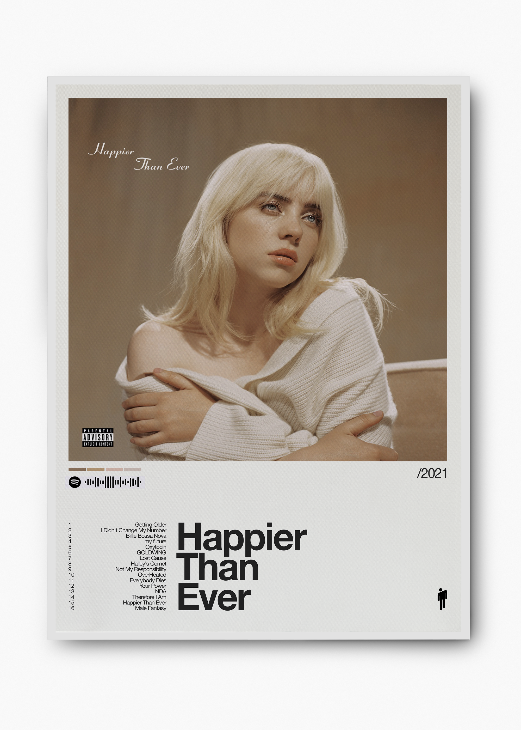Quadro Billie Eilish Happier Than Ever II - 2