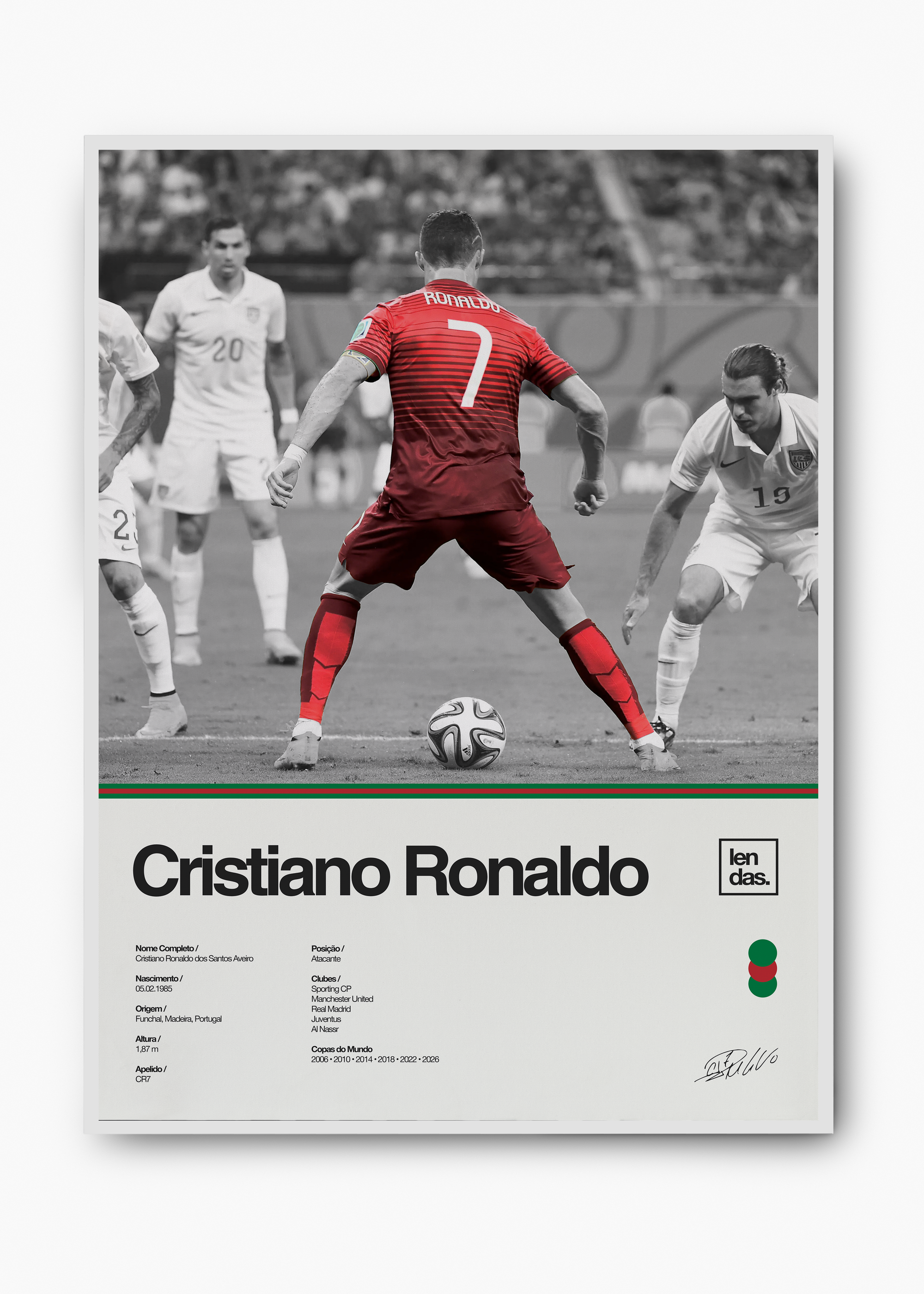 Quadro Cristiano Ronaldo CR7 - 2