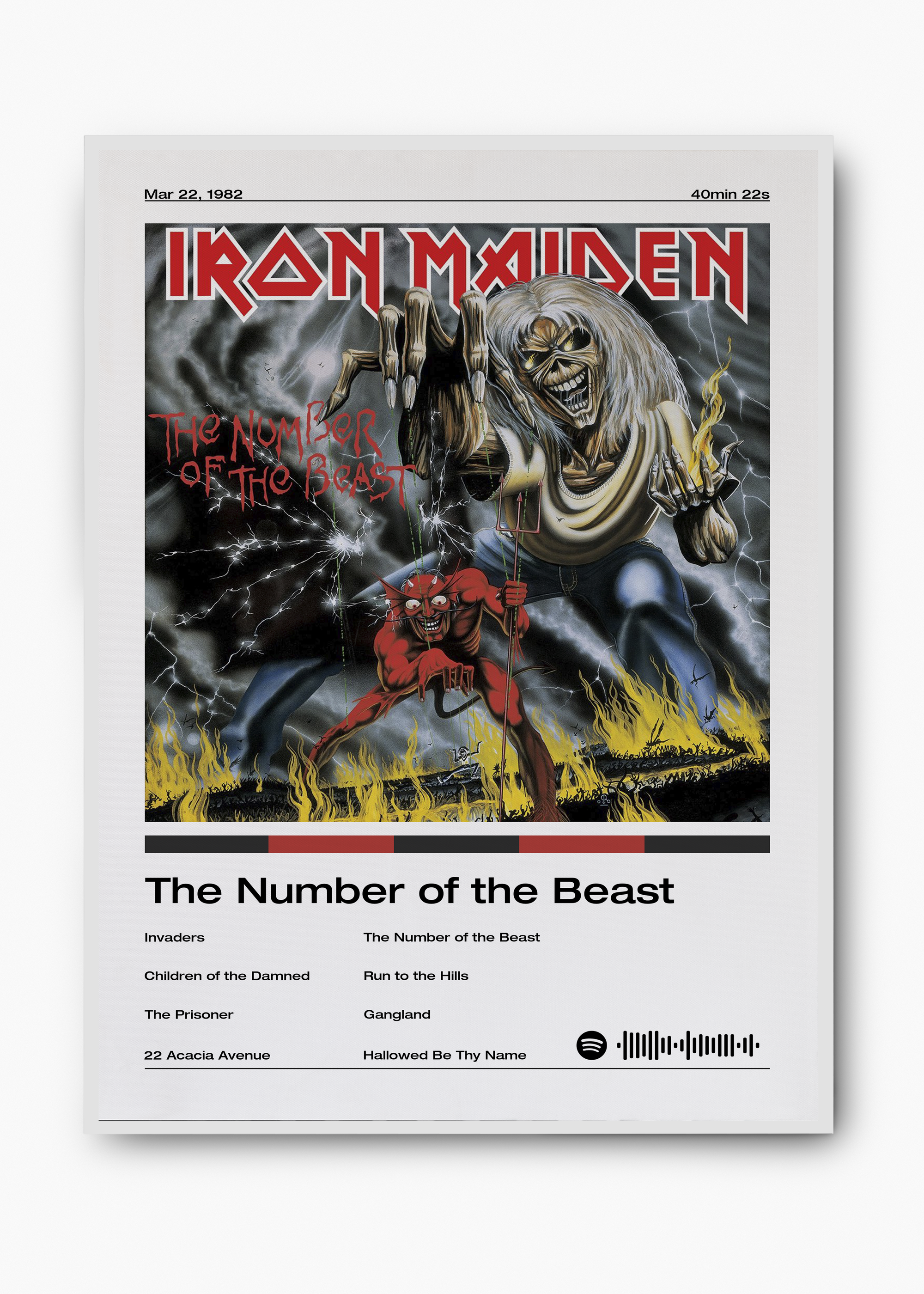 Quadro Iron Maiden The Number of the Beast - 2