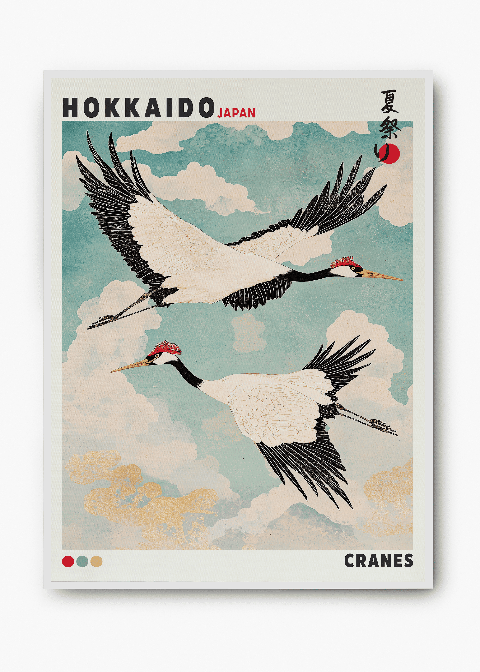 Quadro Japones Cranes - 2