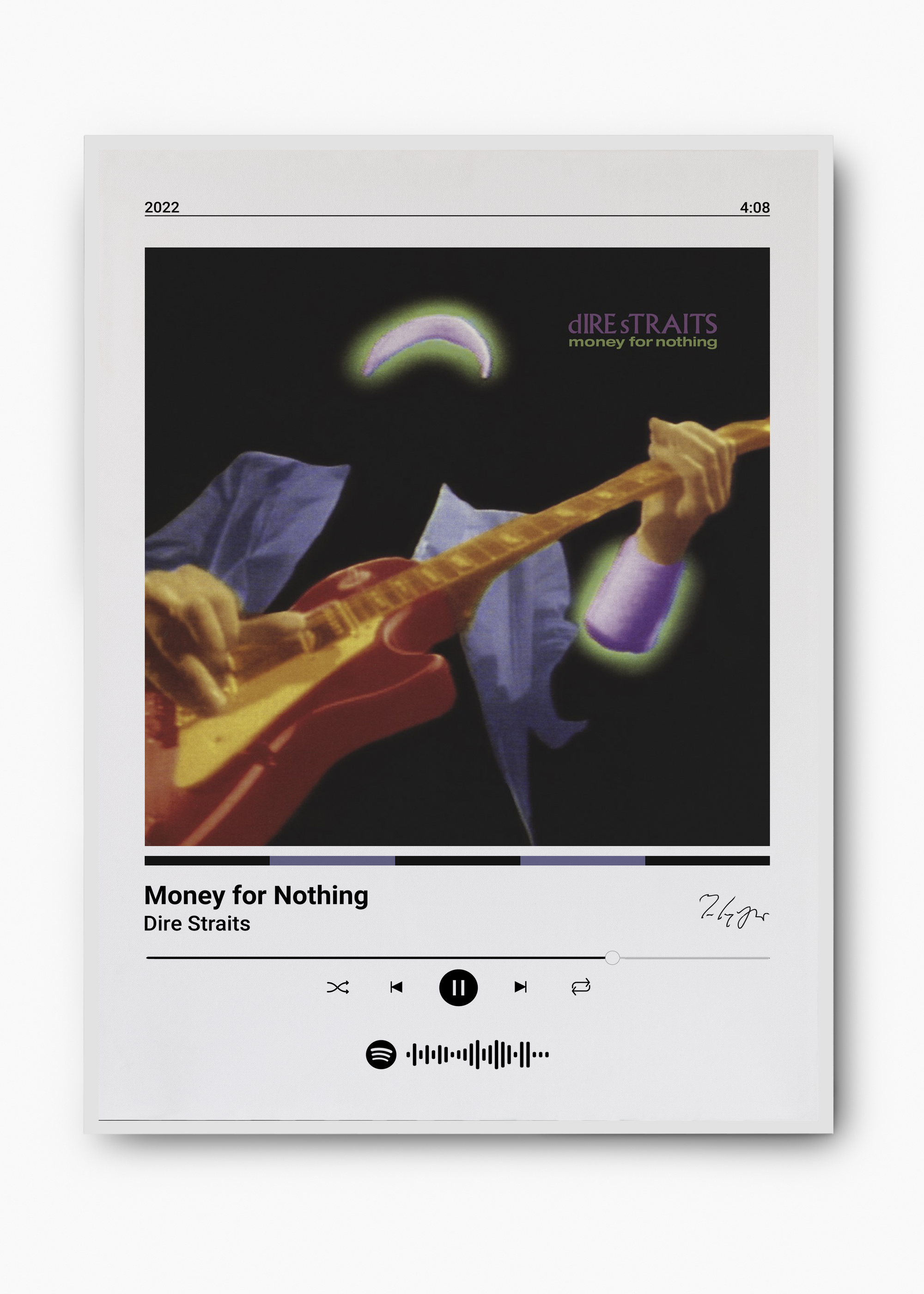 Quadro Dire Straits Money for Nothing - 2