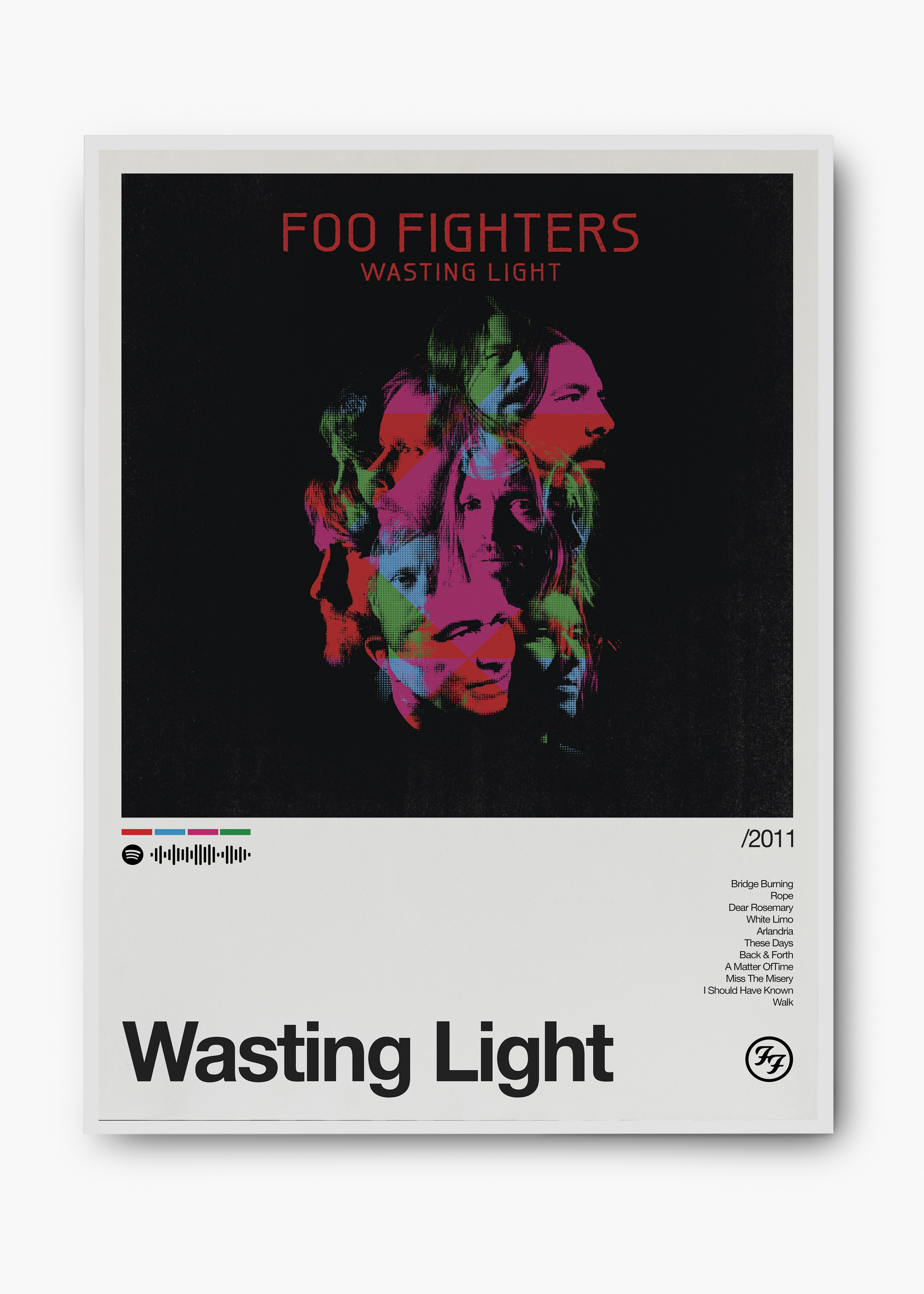 Quadro Foo Fighters Wasting Light II - 2