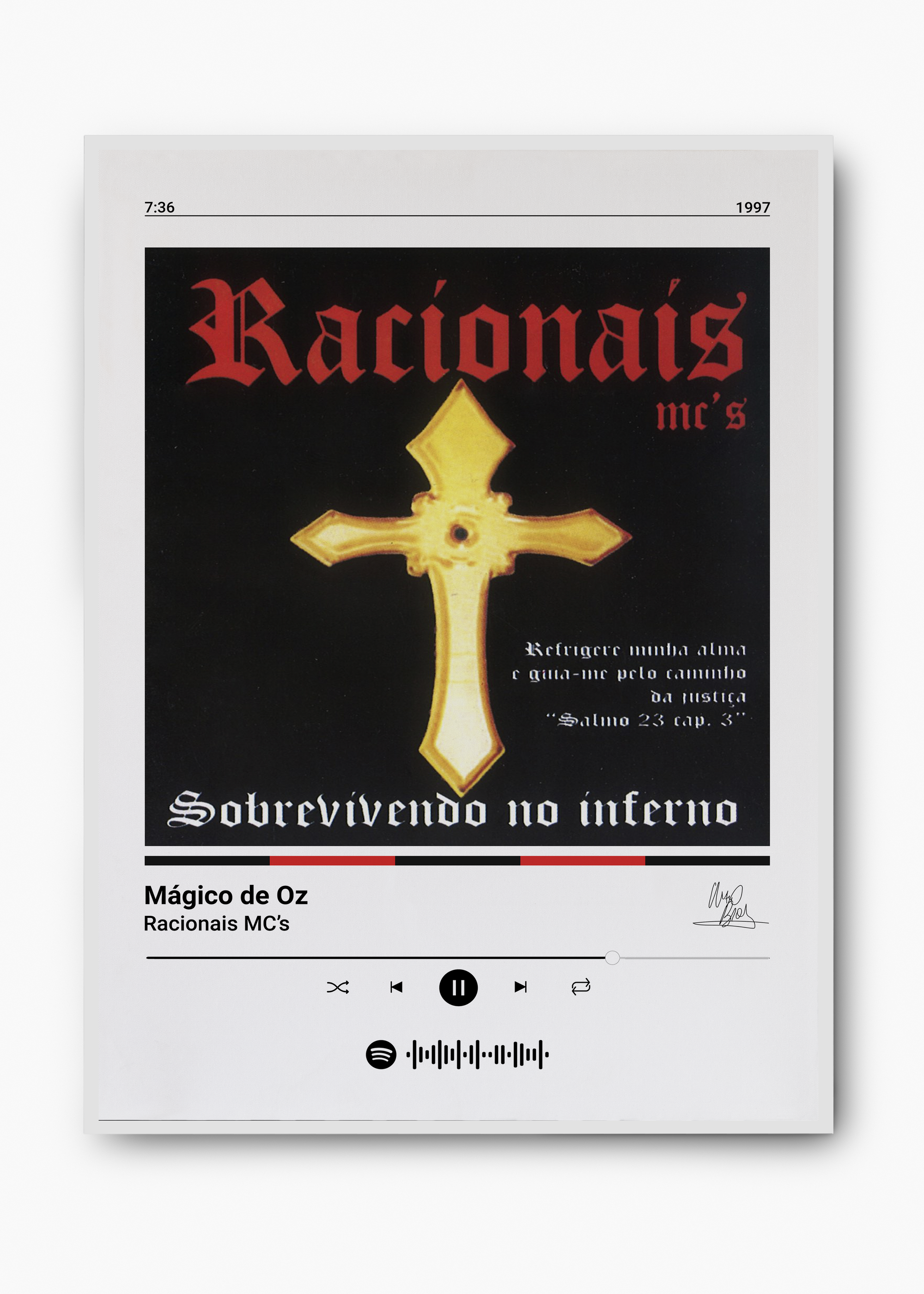 Quadro Racionais Mc's Mágico de Oz - 2