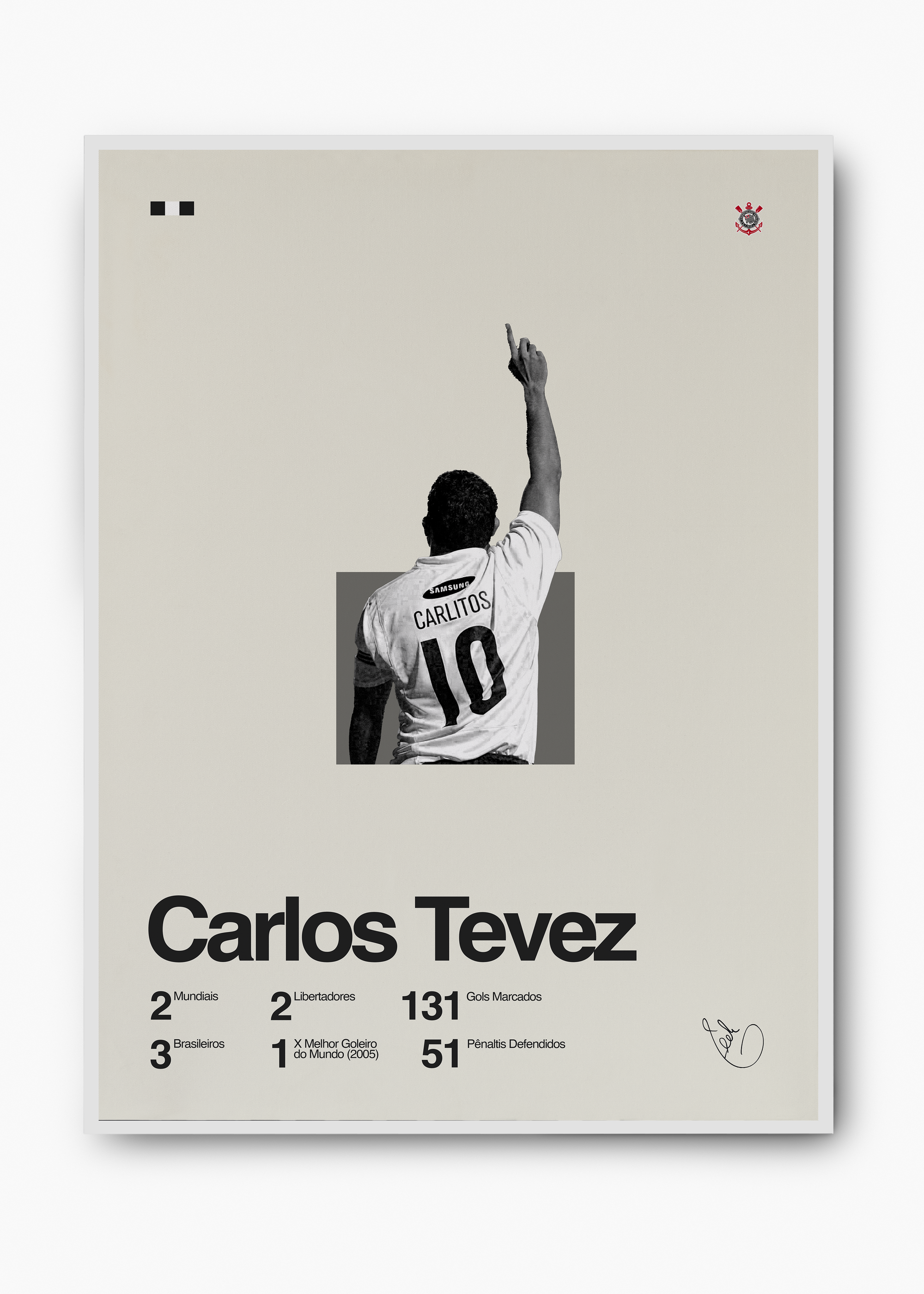 Quadro Carlos Tevez - 2