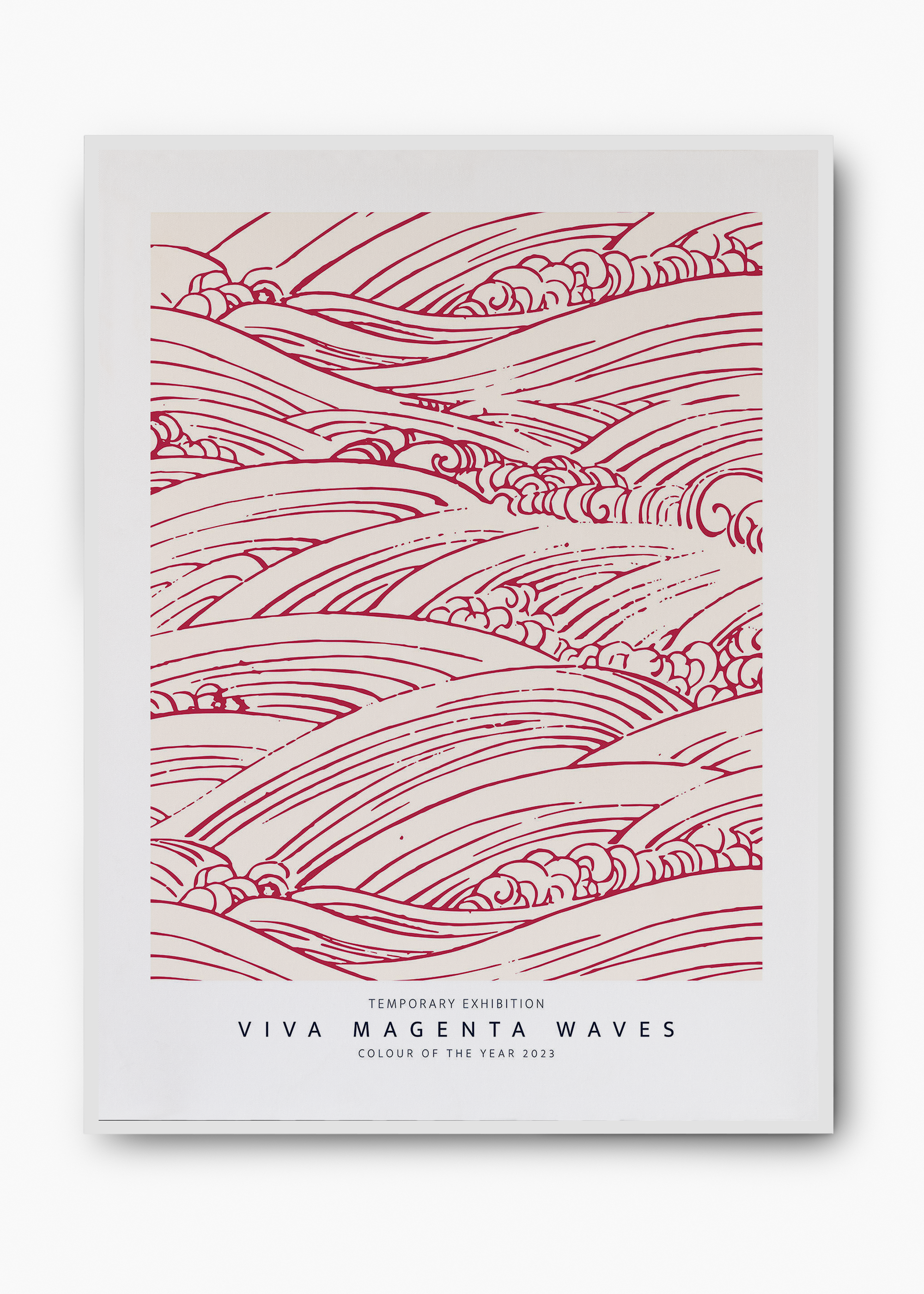Quadro Magenta Waves - 2