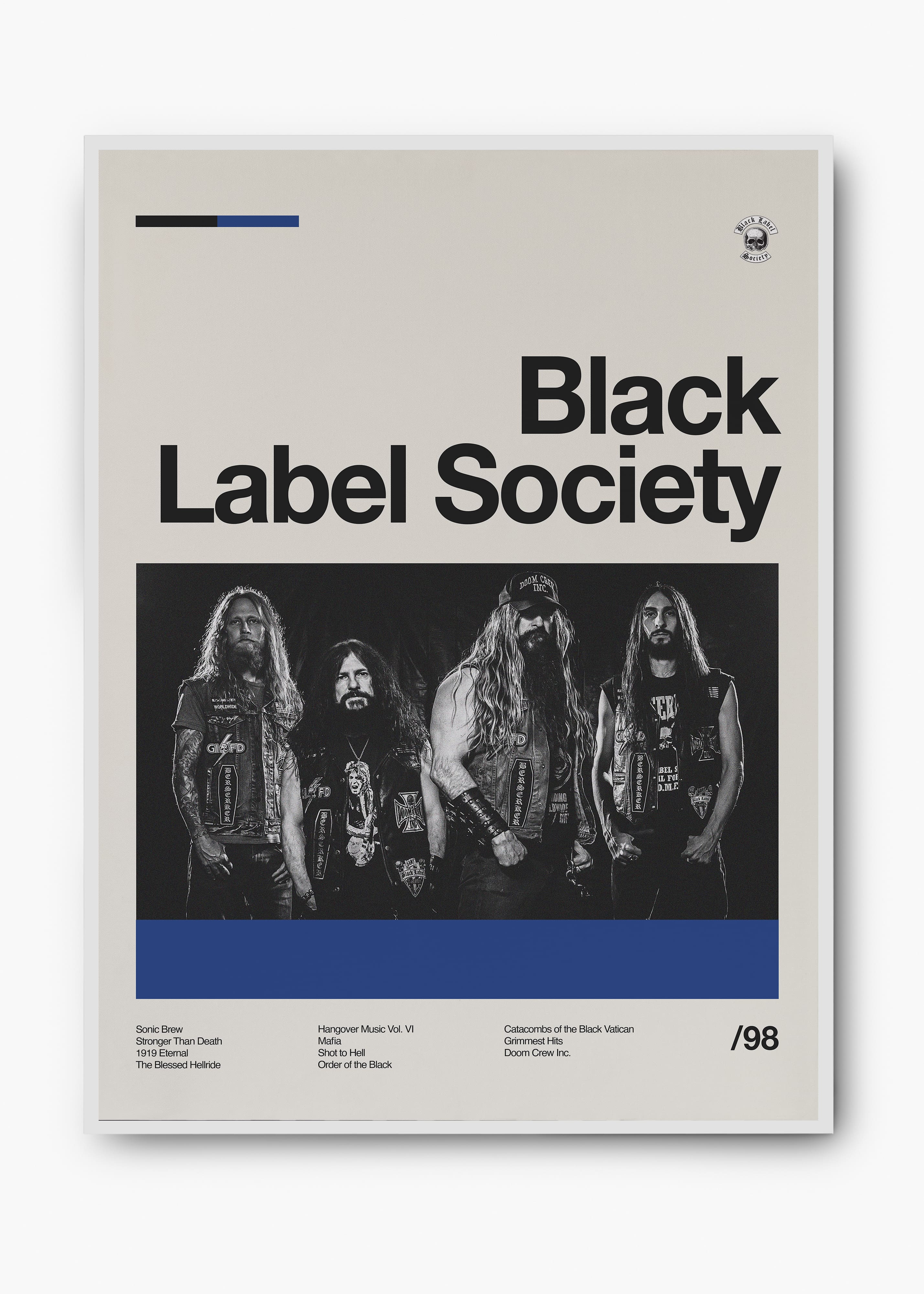 Quadro Black Label Society Banda