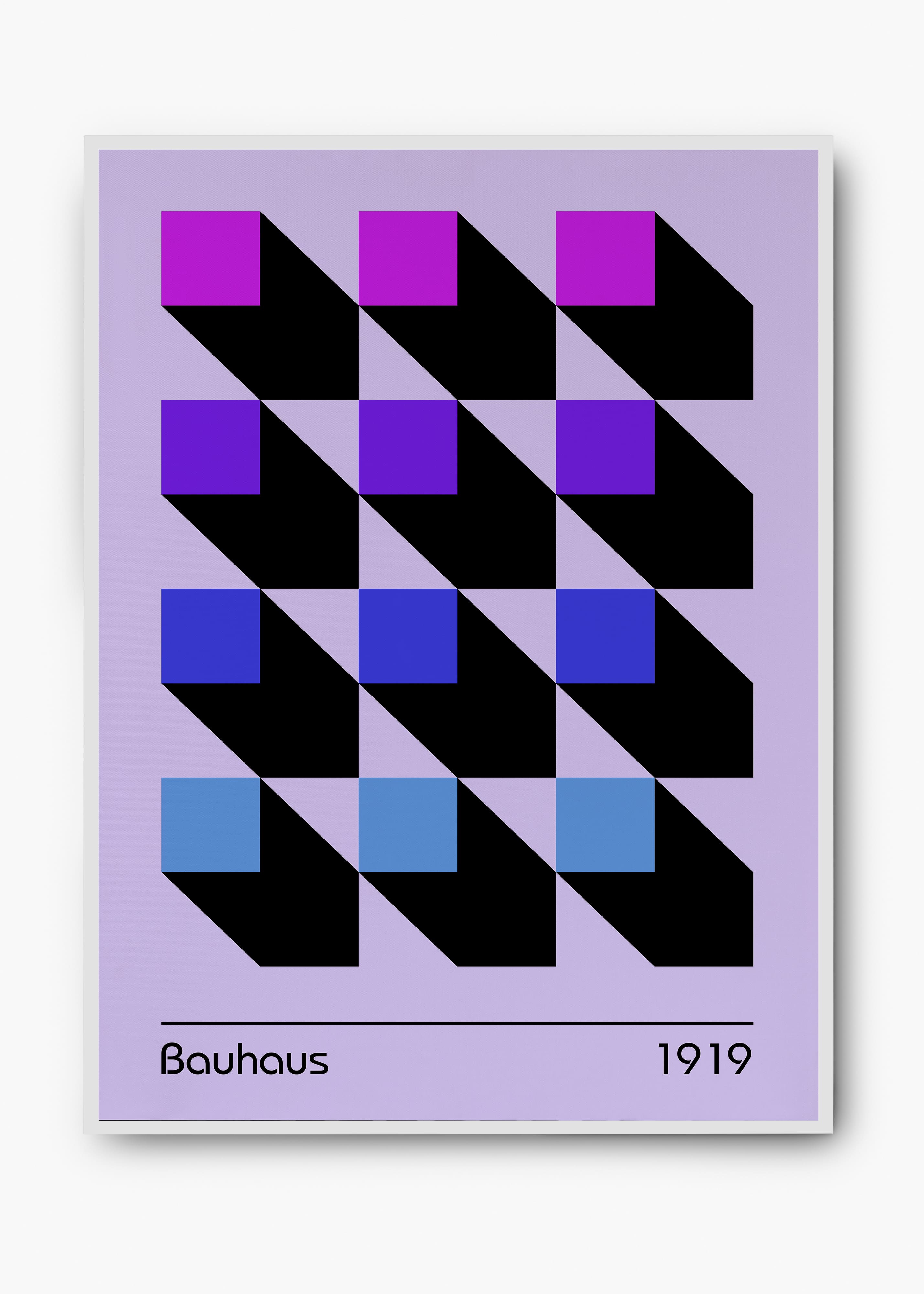 Quadro Bauhaus Gradiente